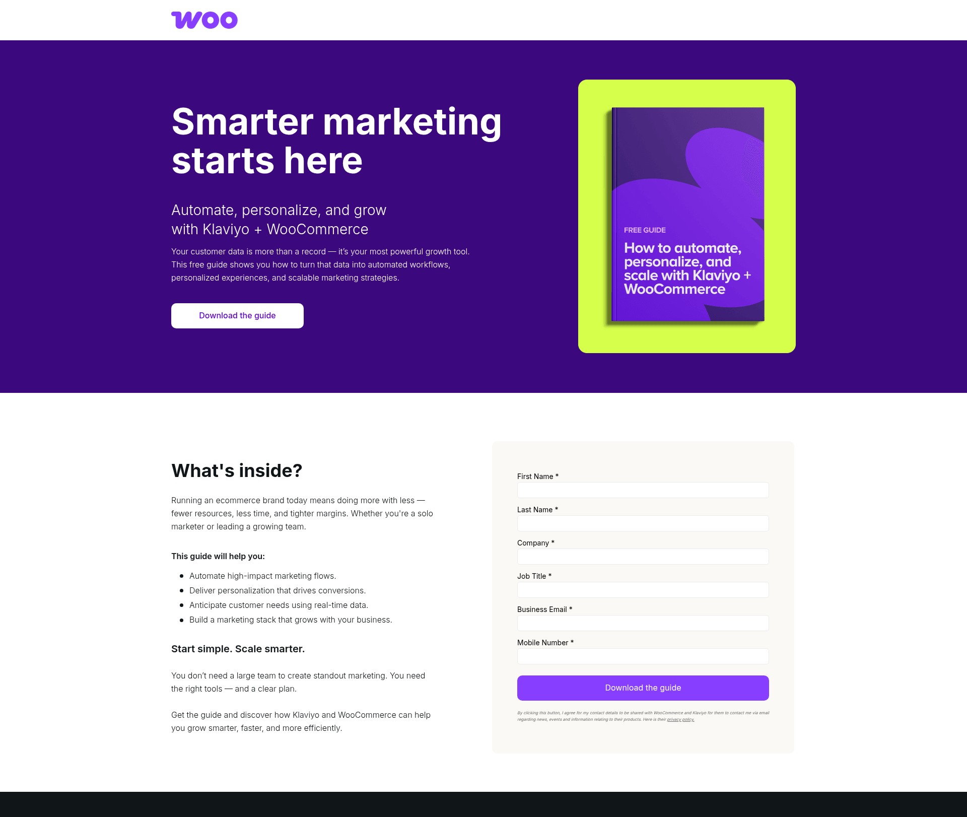 Landing Page