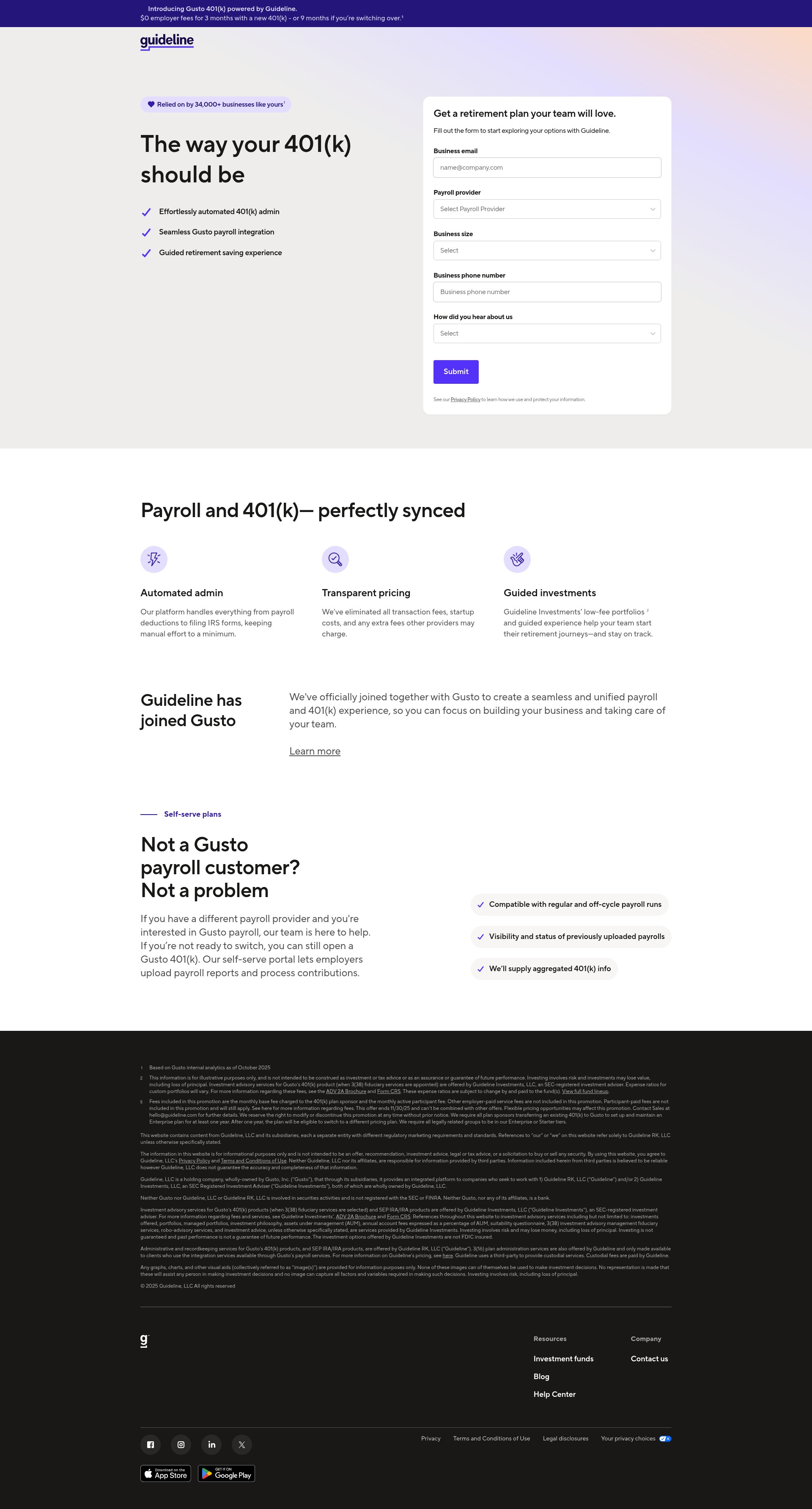 Landing Page