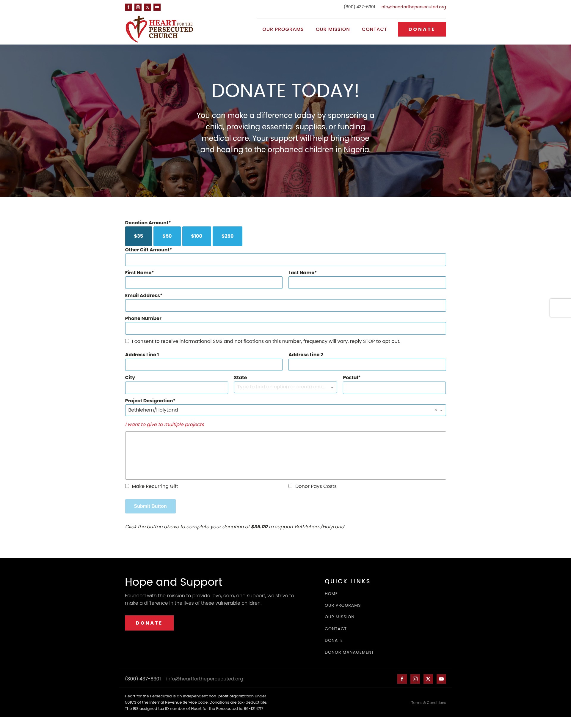 Landing Page