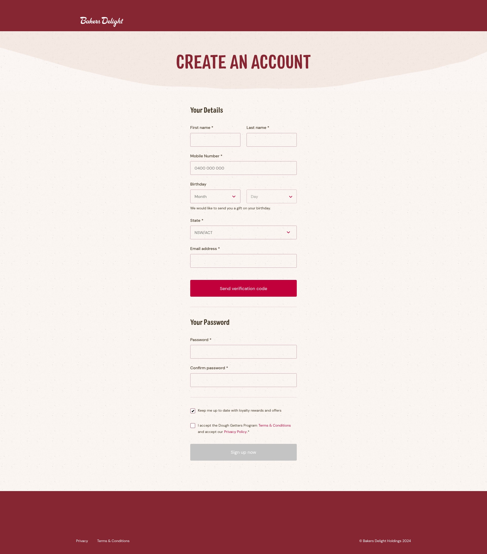 Landing Page