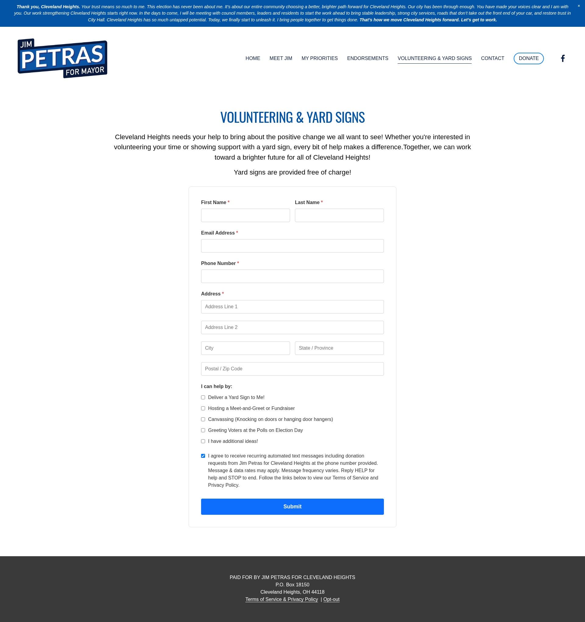Landing Page