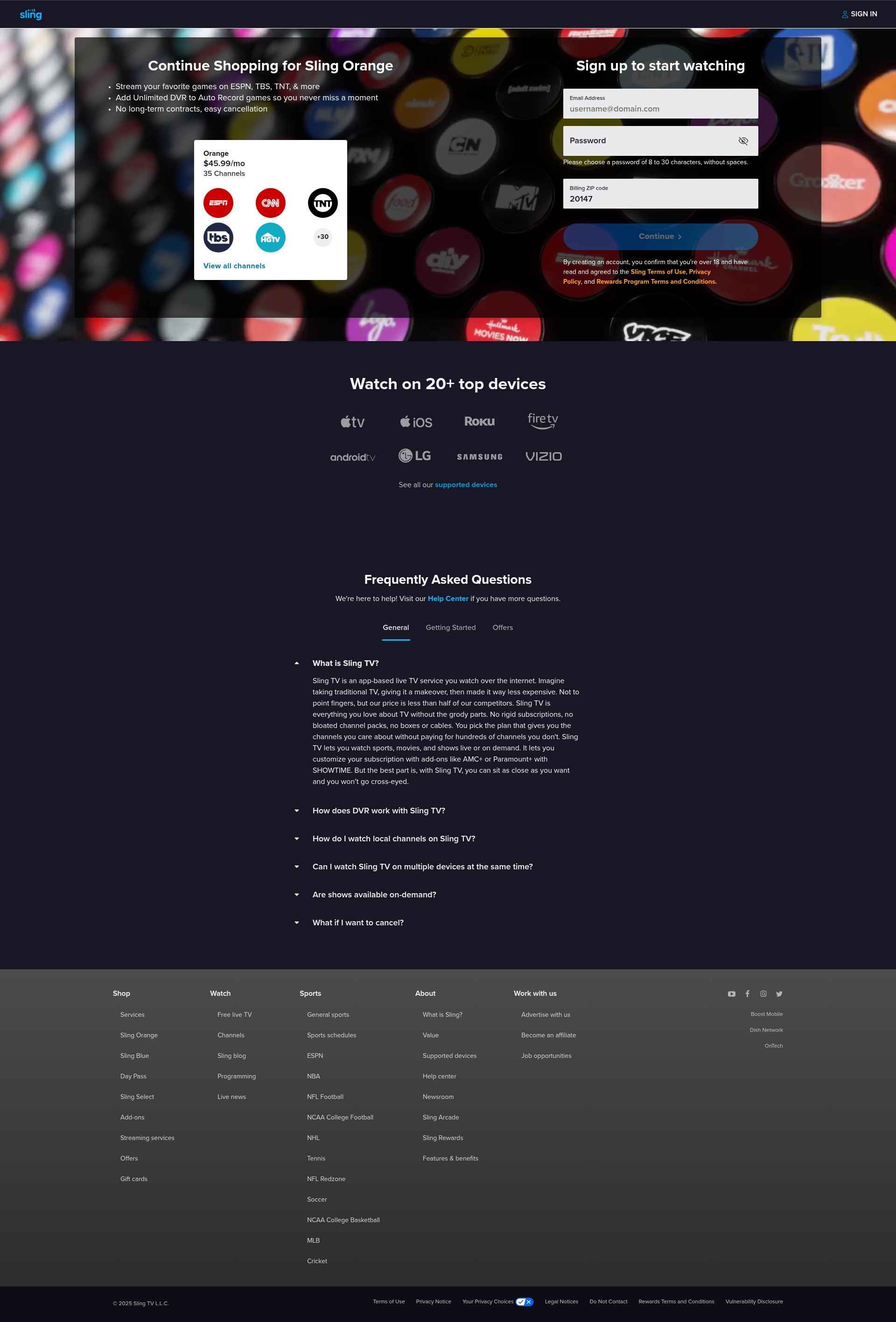 Landing Page