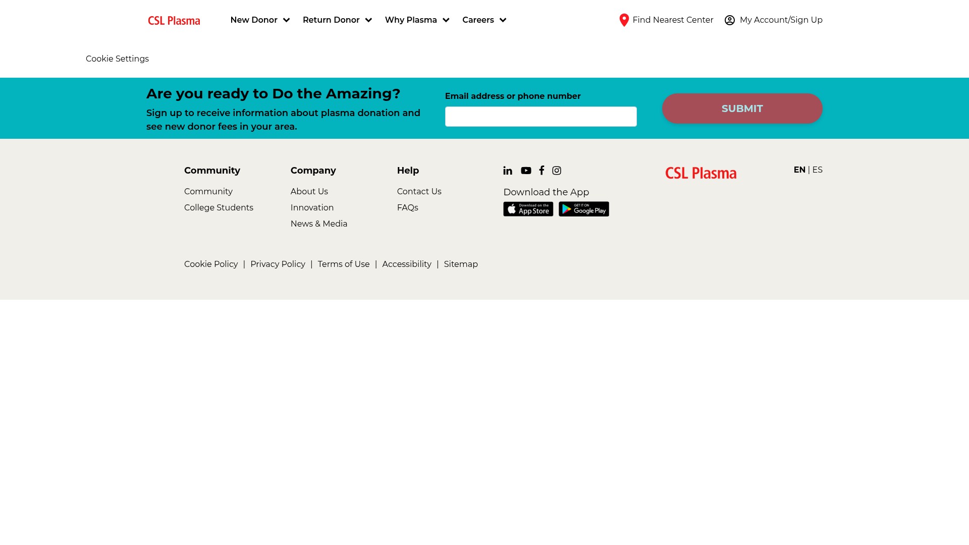 Landing Page