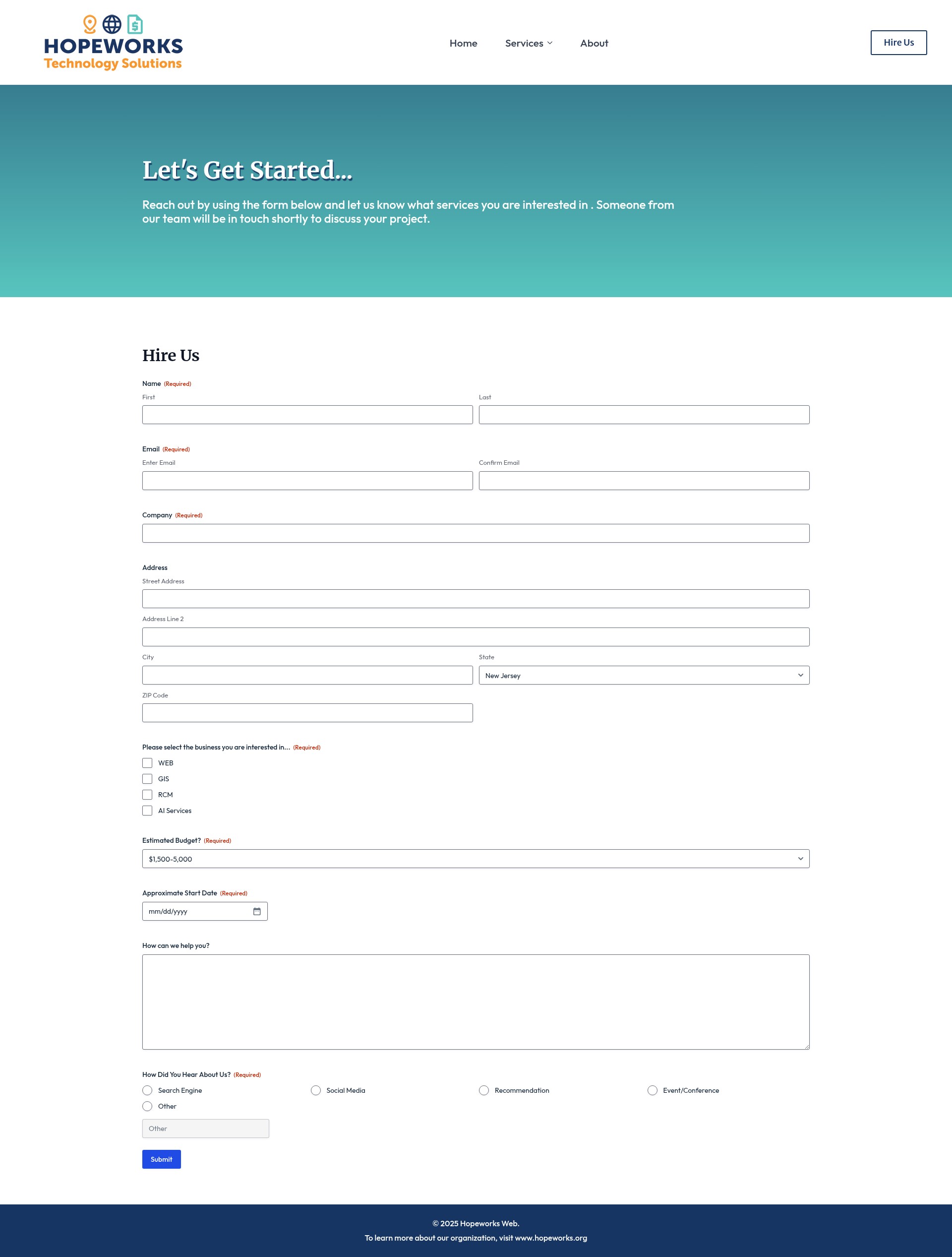 Landing Page