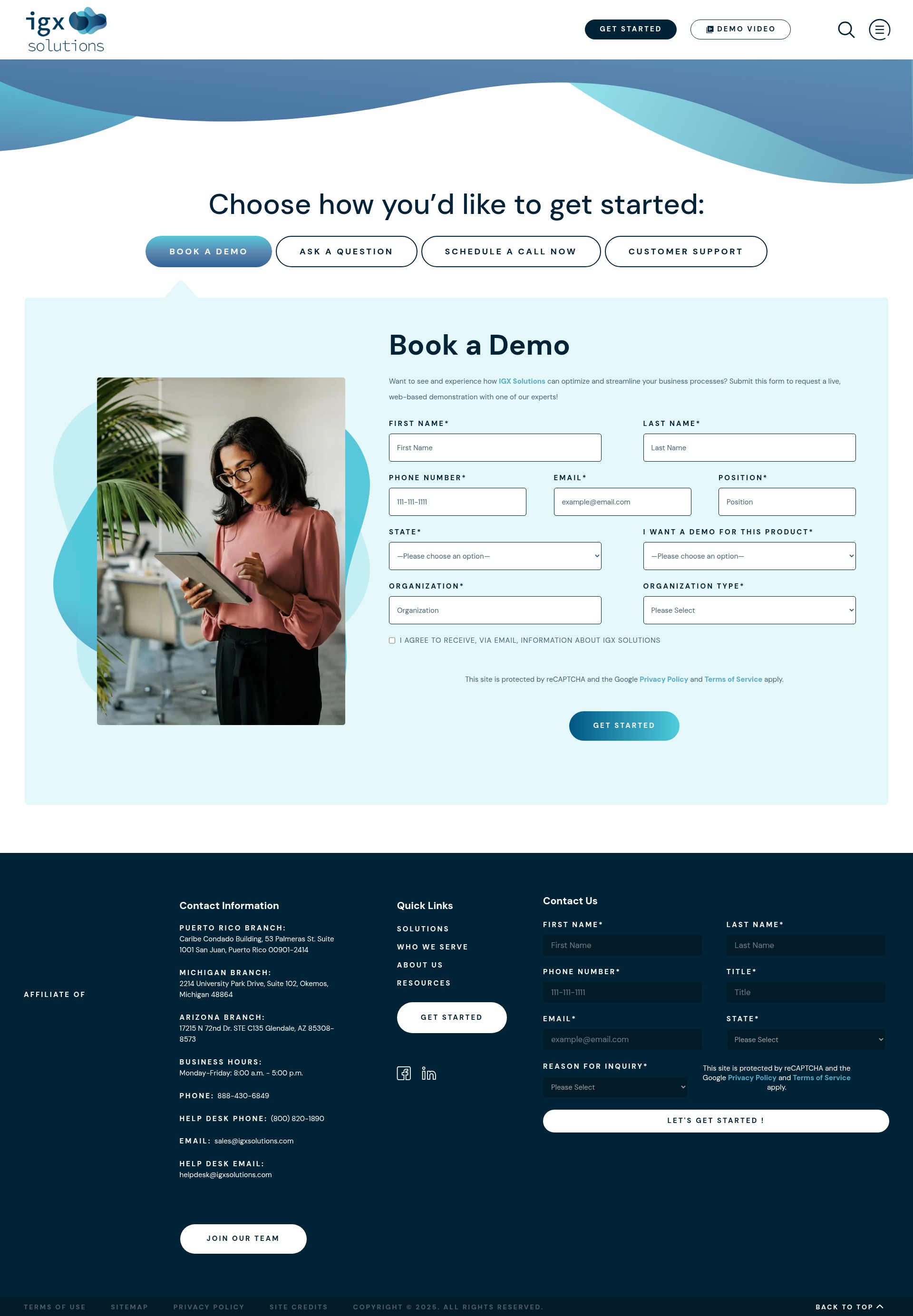 Landing Page