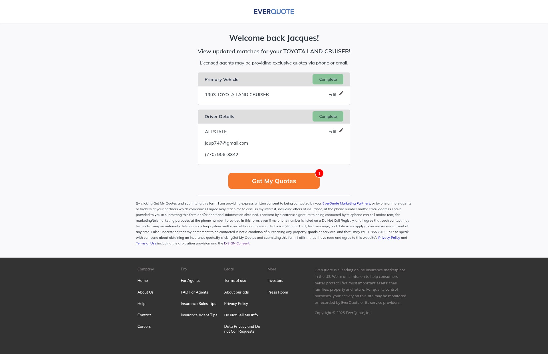 Landing Page