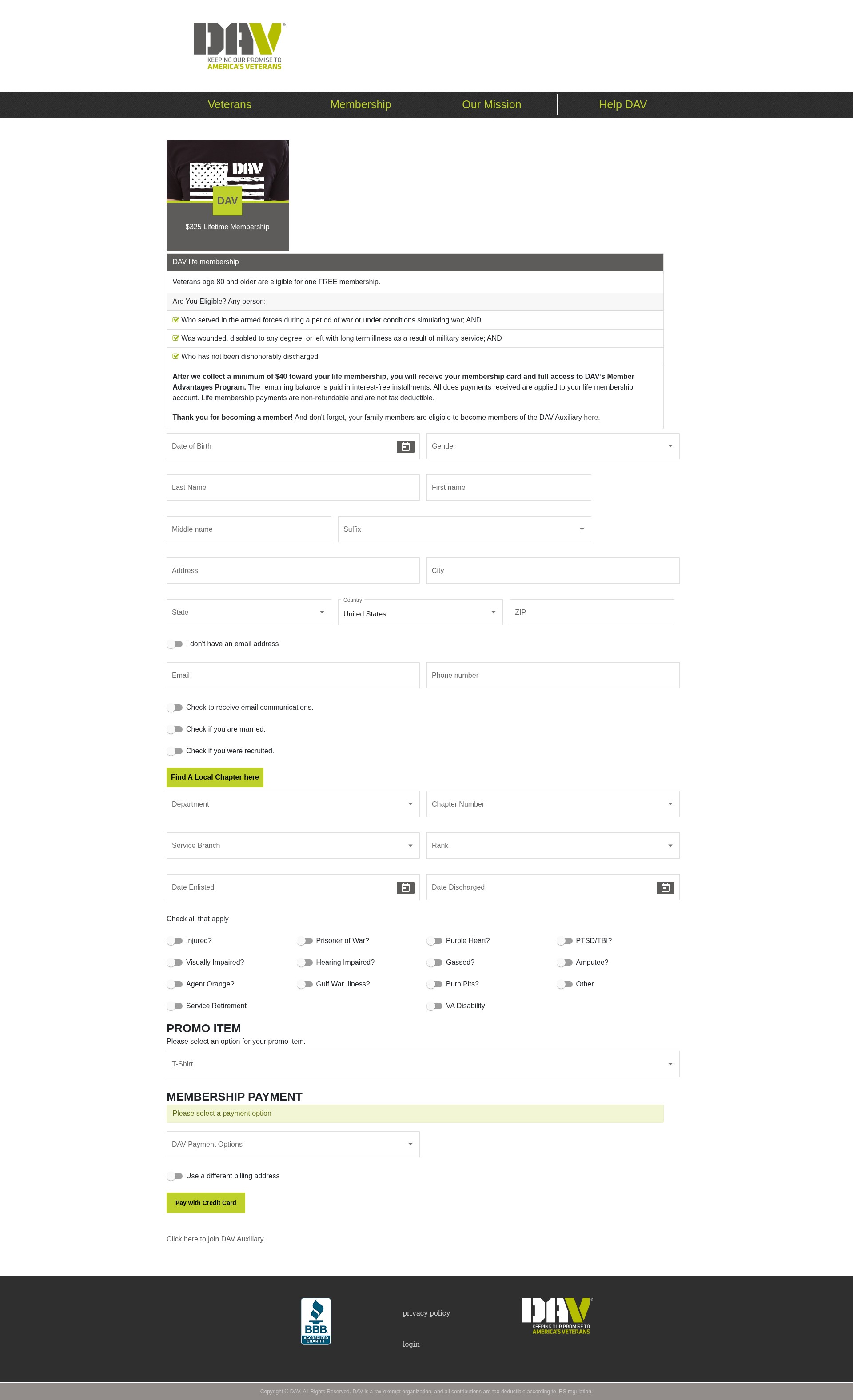 Landing Page