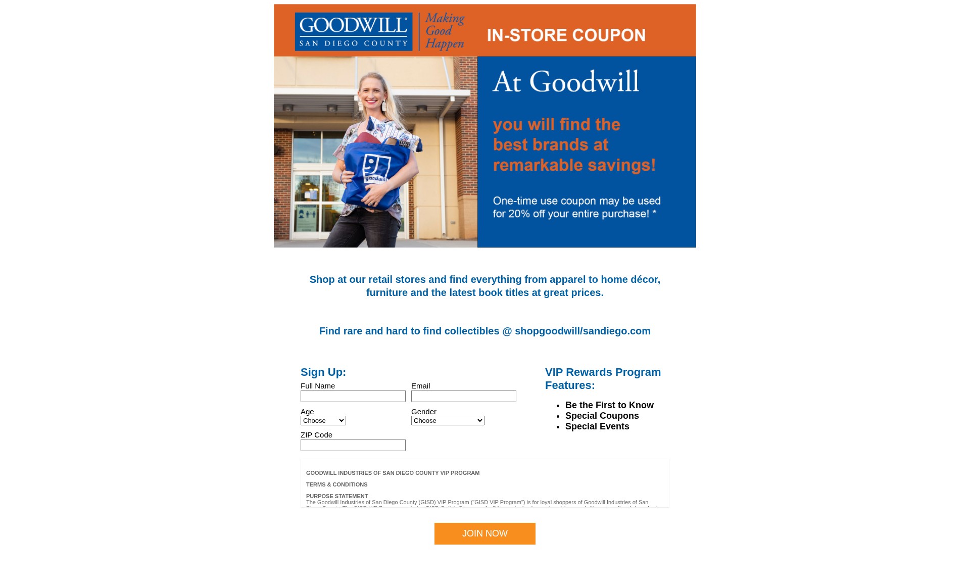 Landing Page