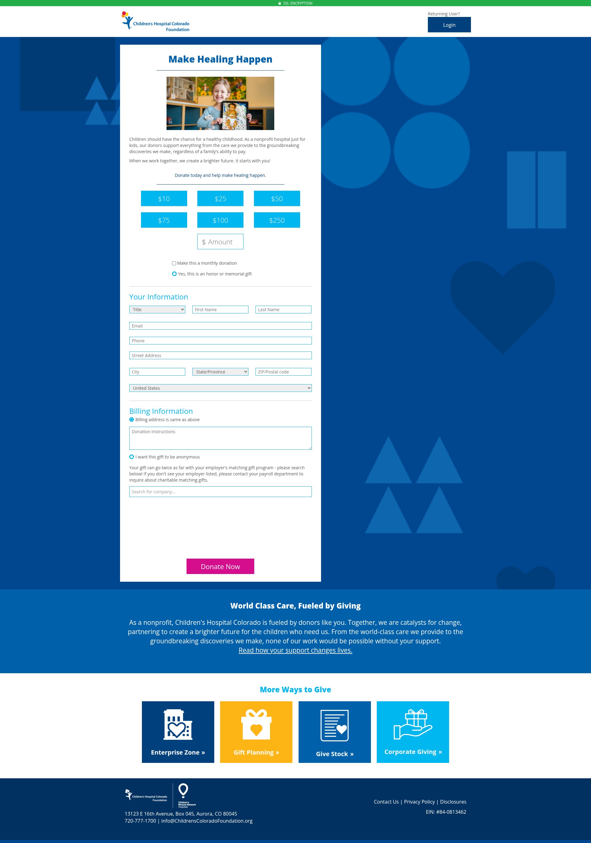 Landing Page