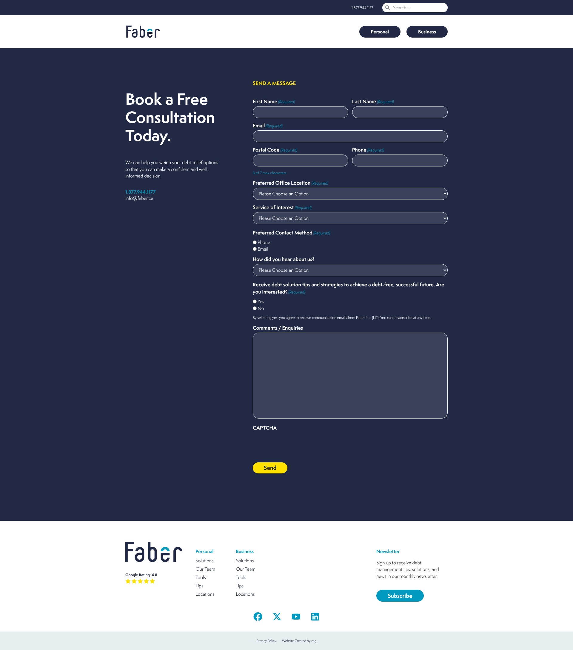 Landing Page