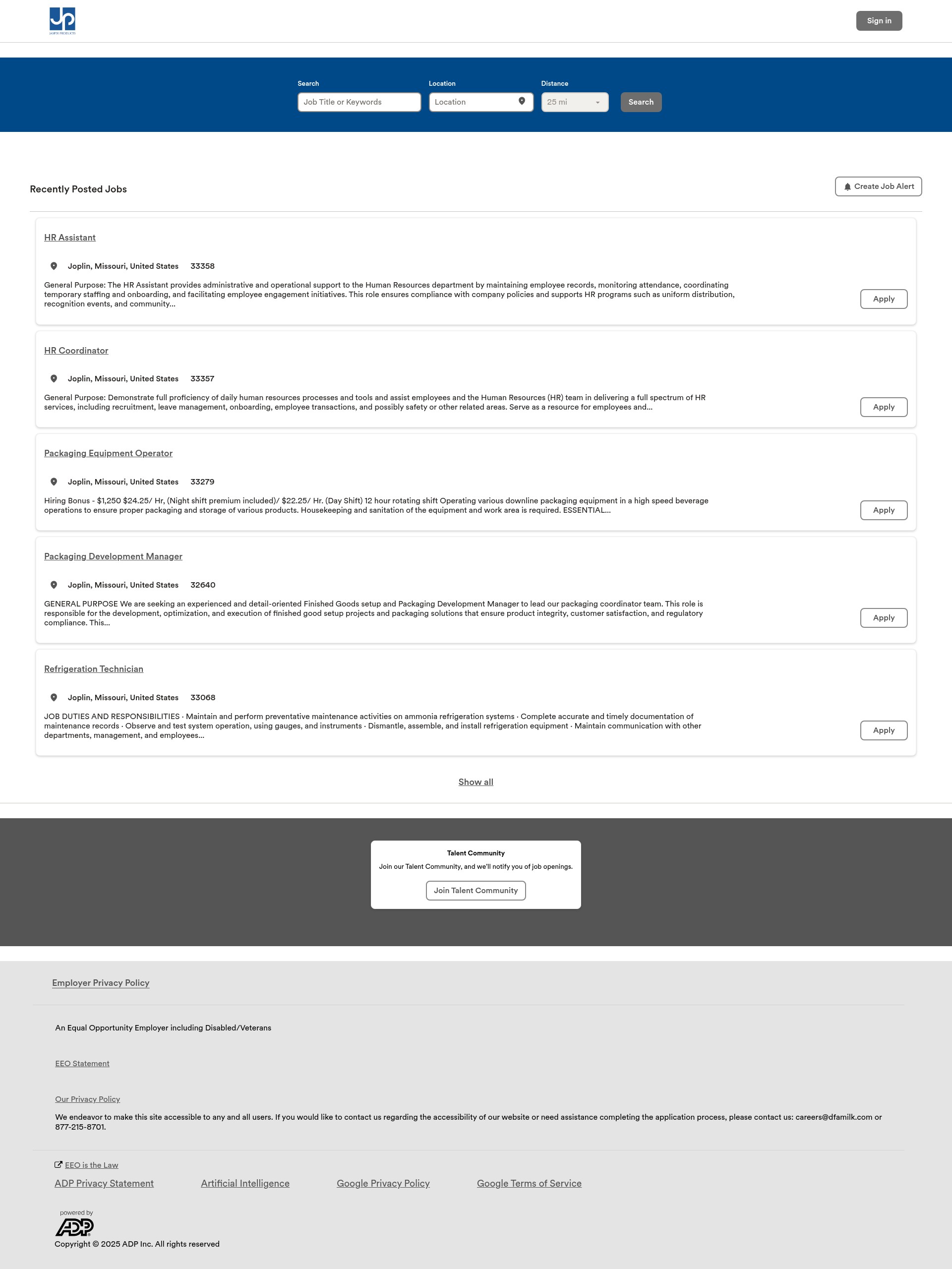 Landing Page