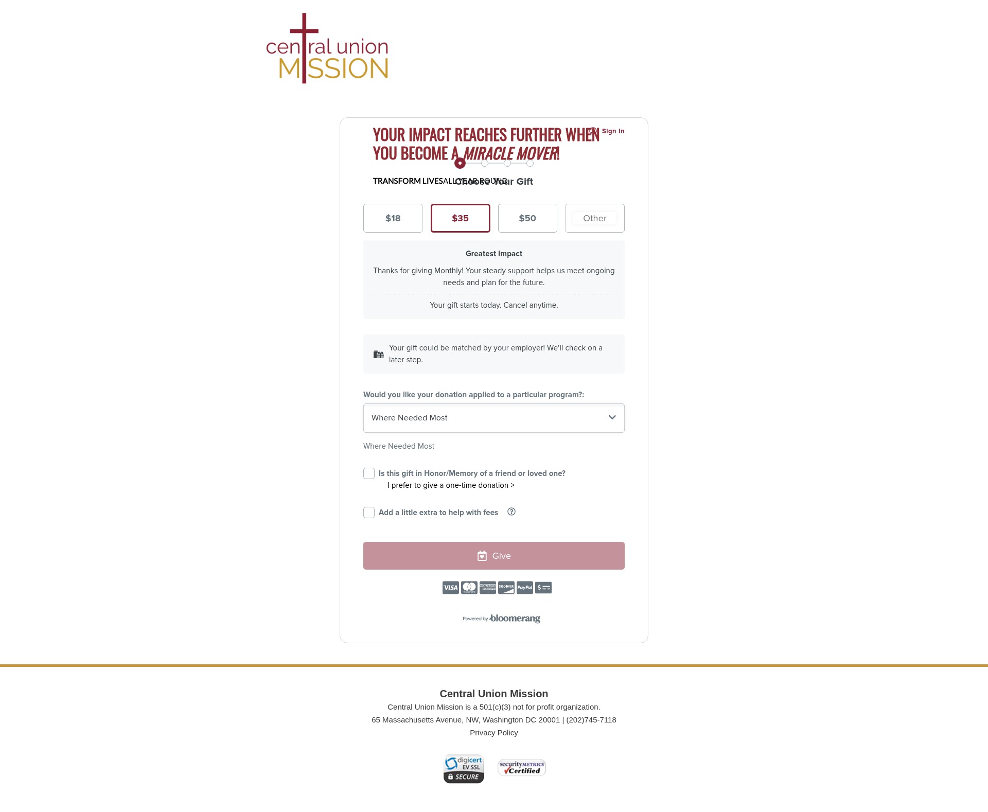Landing Page