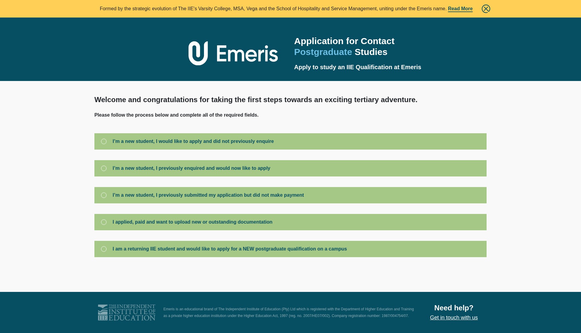 Landing Page
