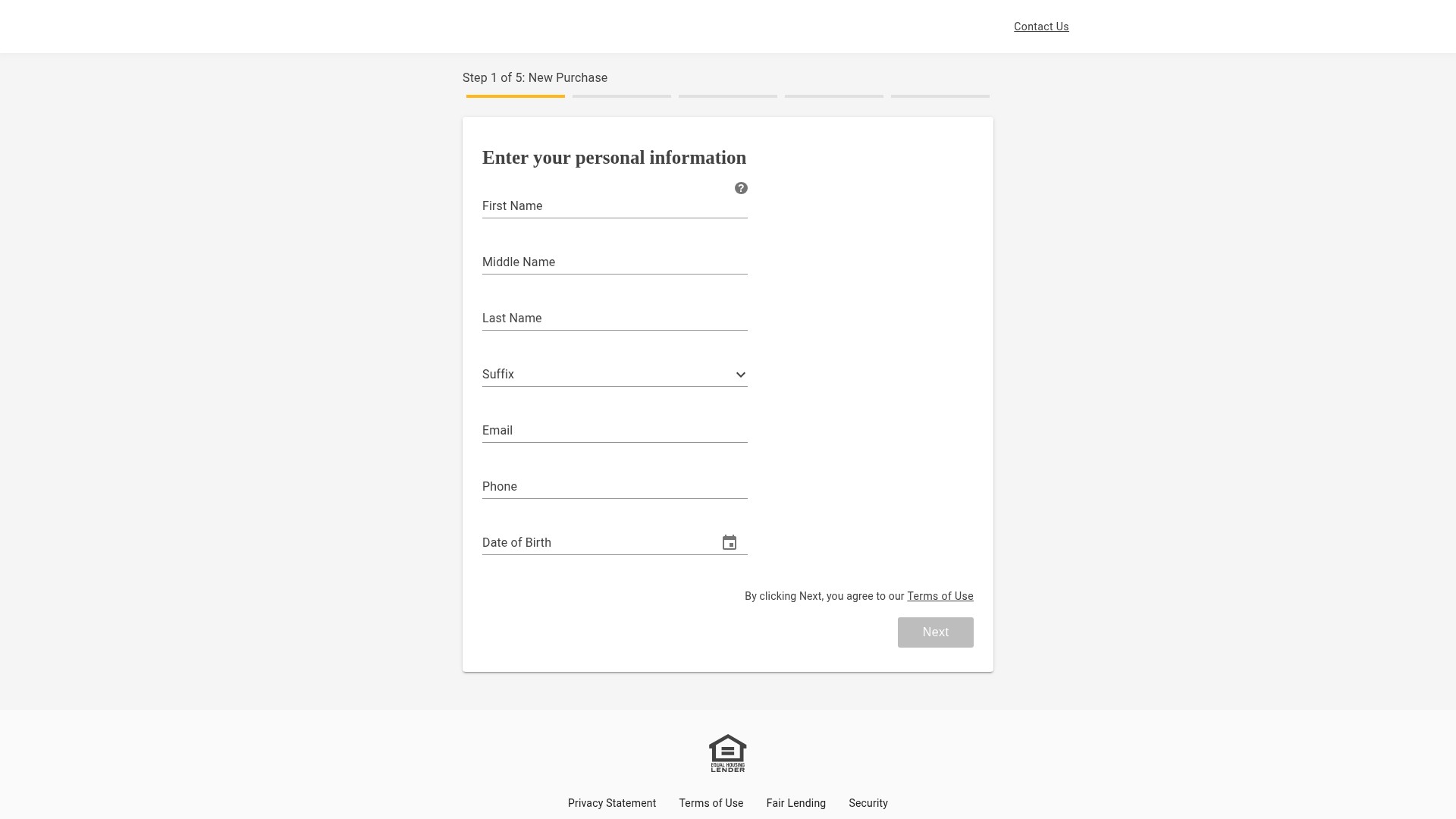 Landing Page