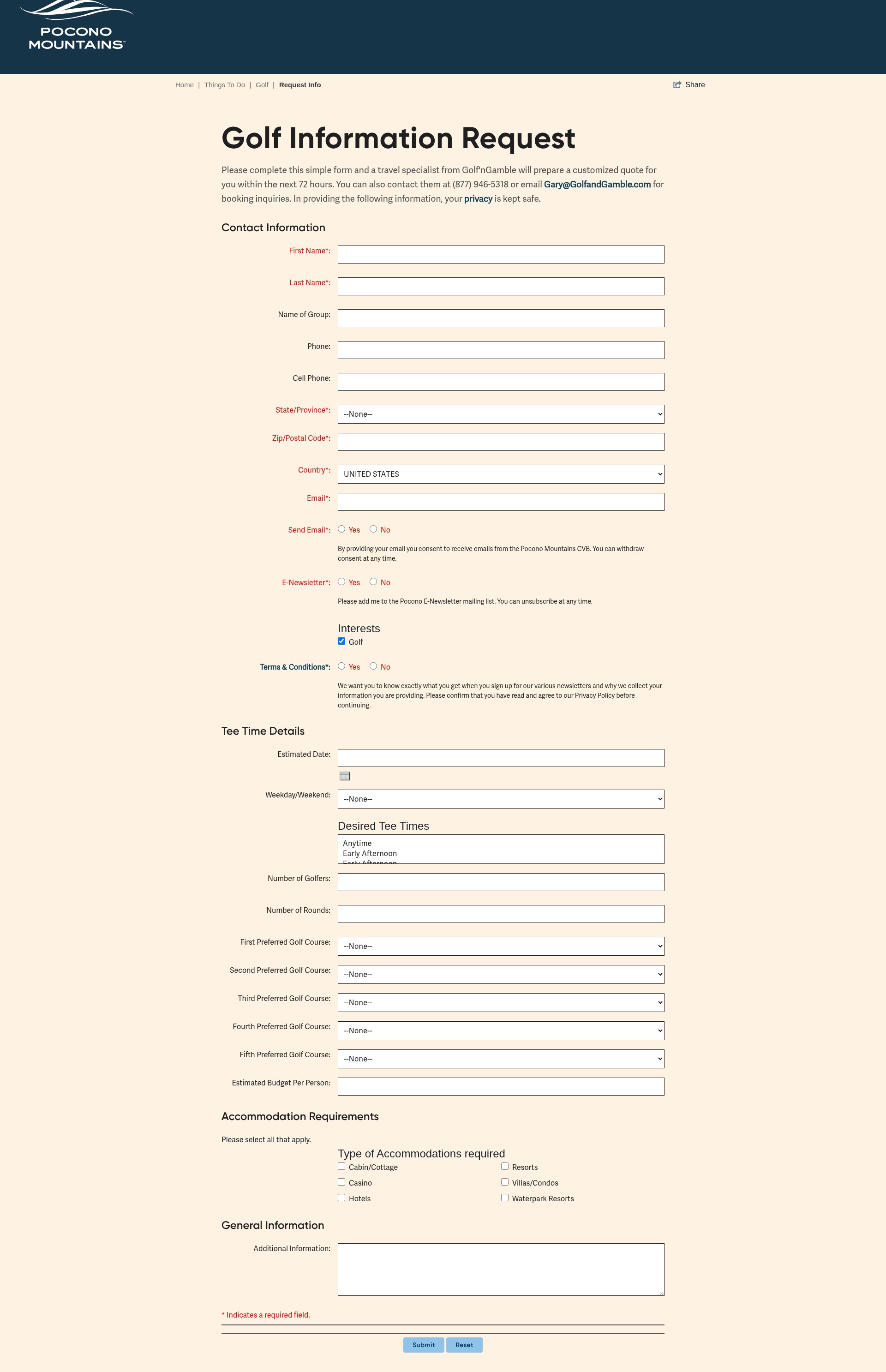 Landing Page