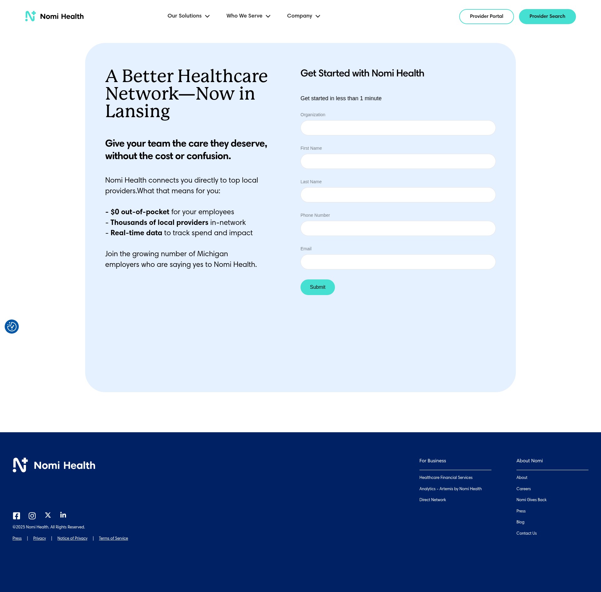 Landing Page