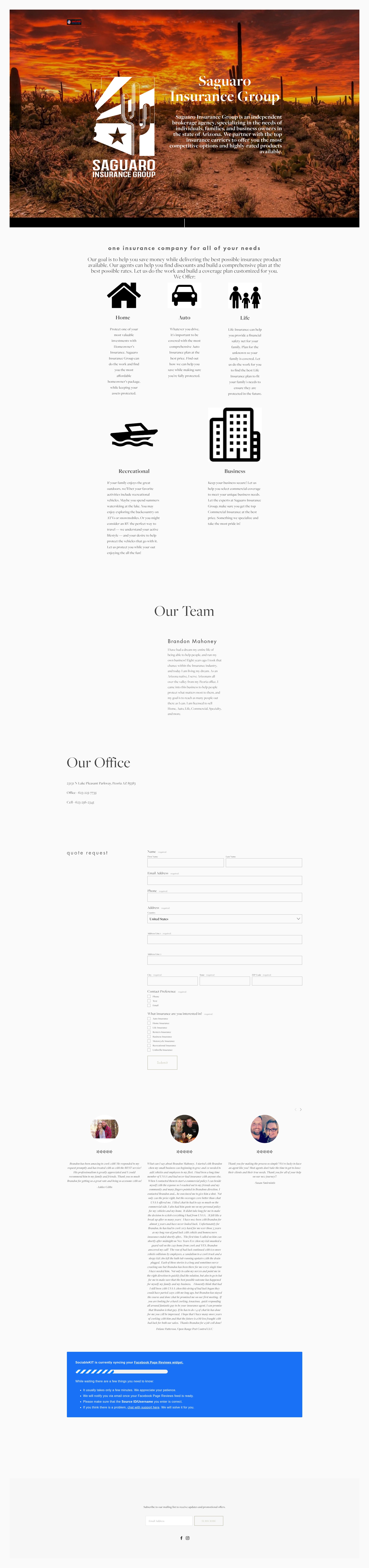 Landing Page