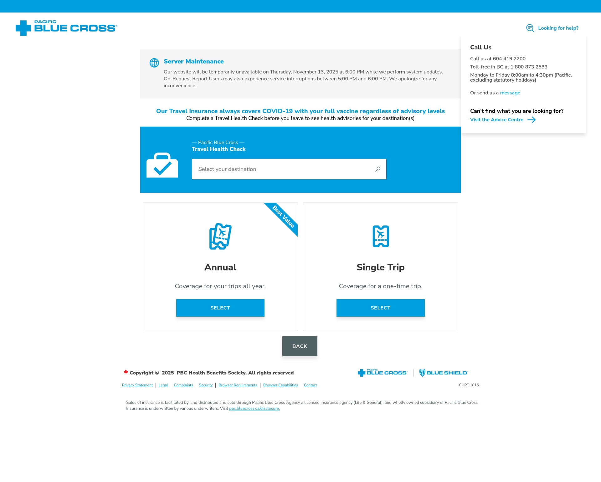 Landing Page