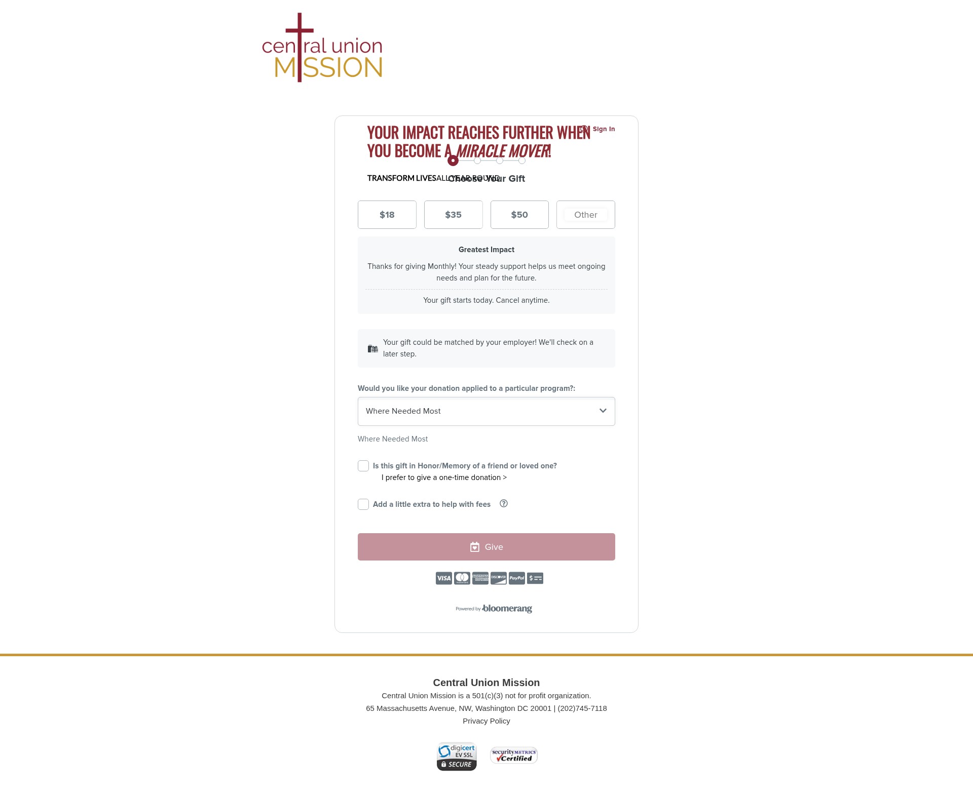Landing Page