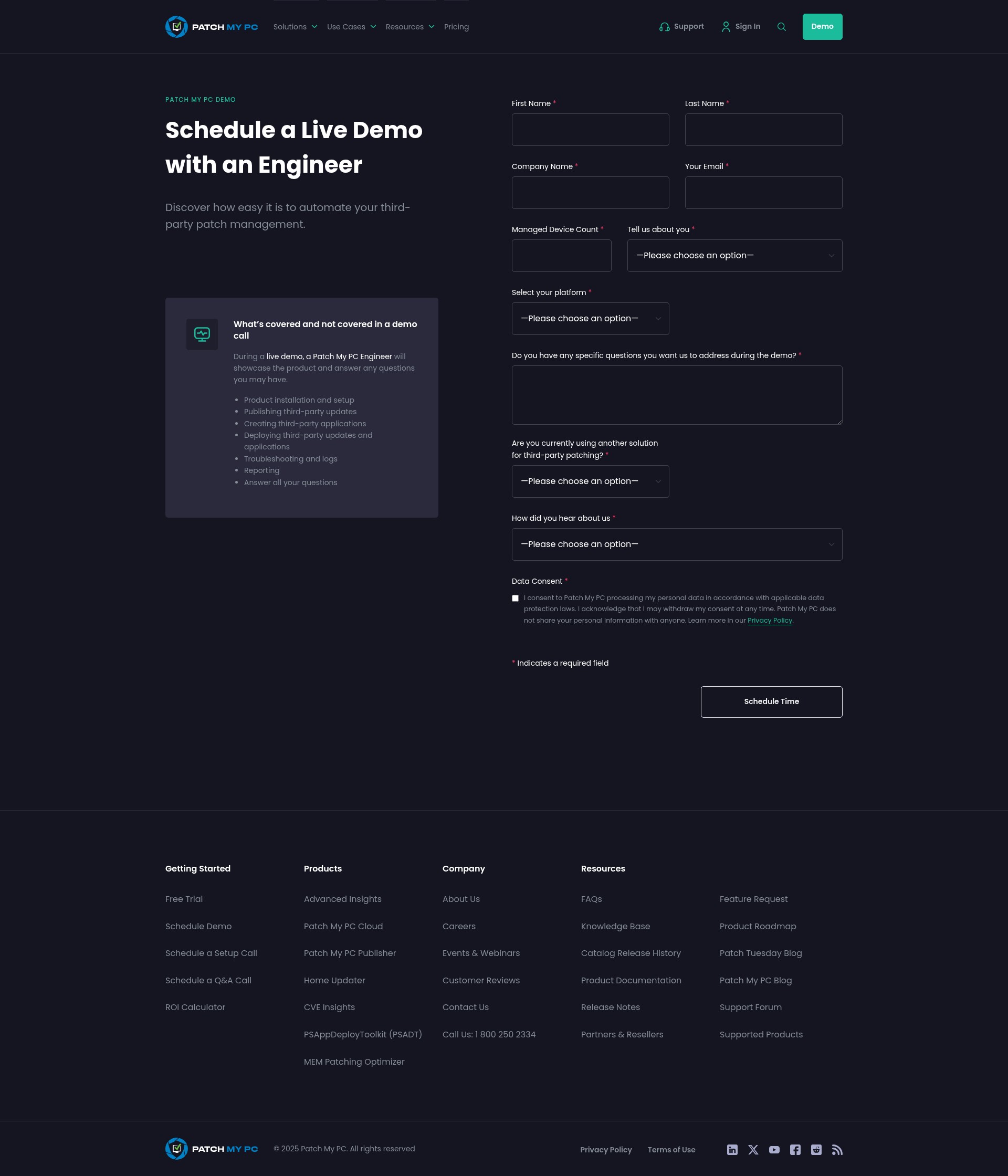 Landing Page