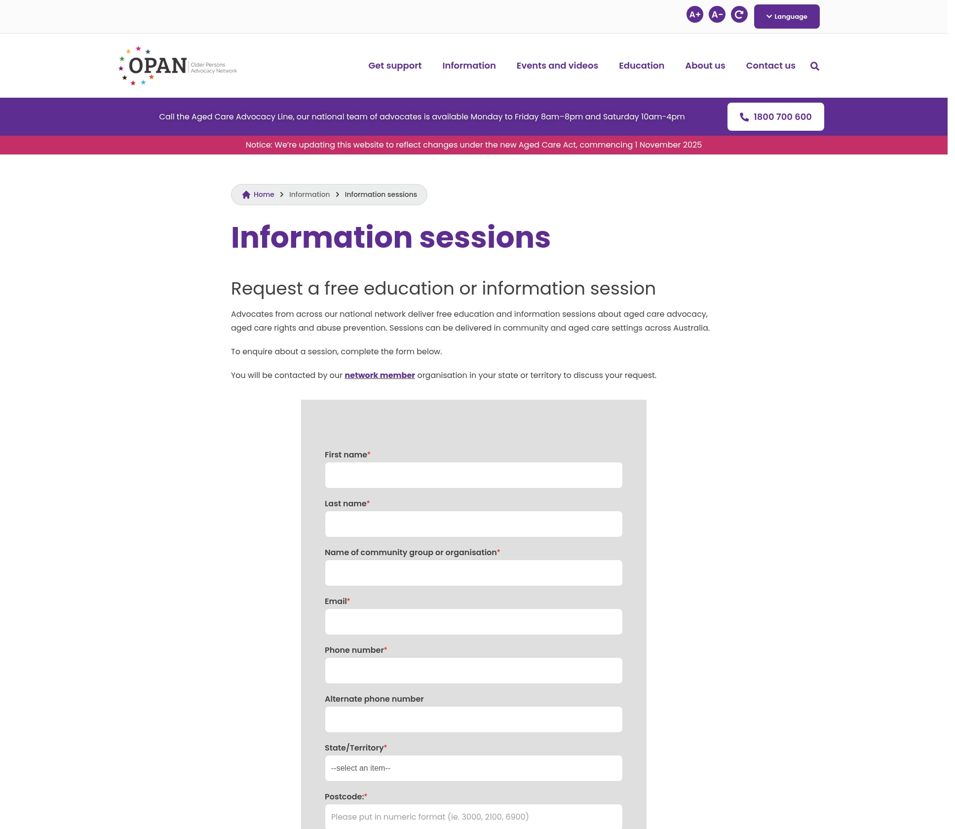 Landing Page