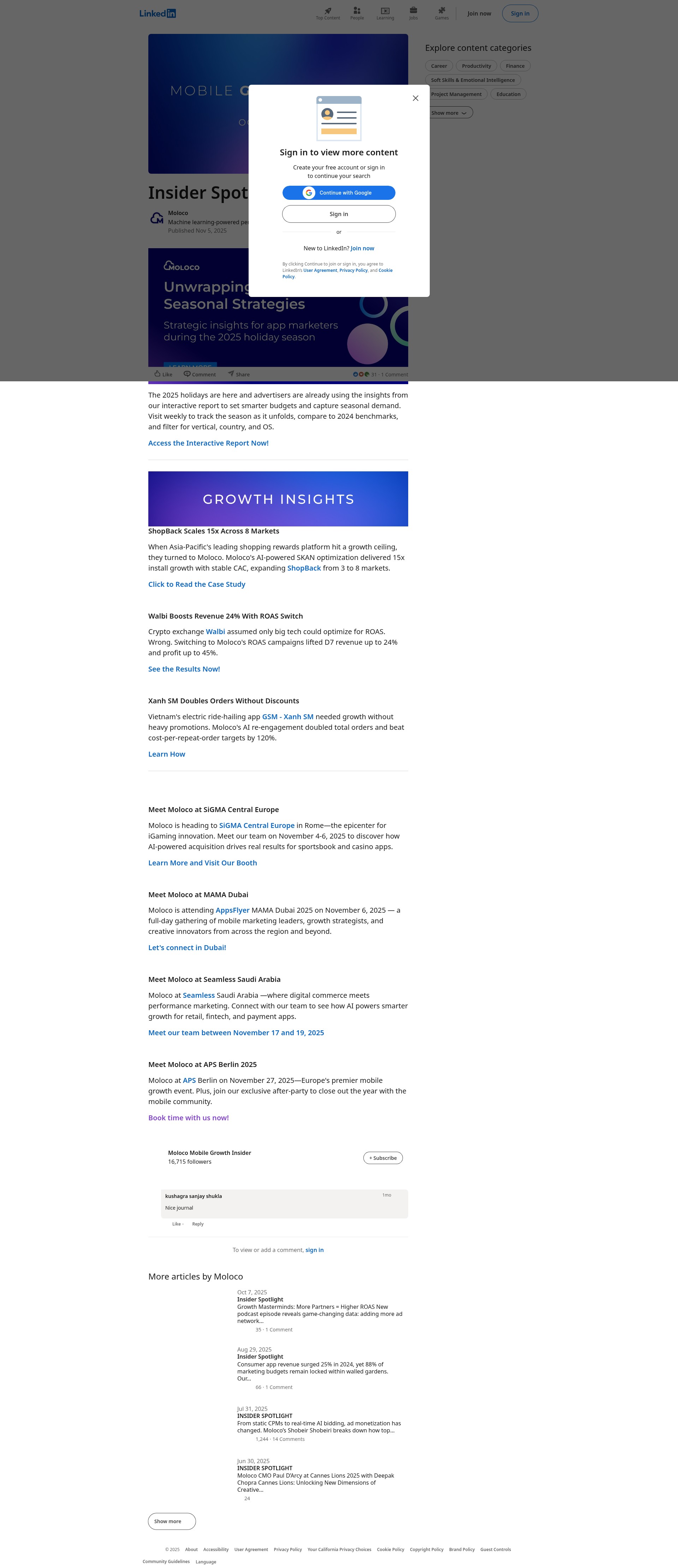 Landing Page