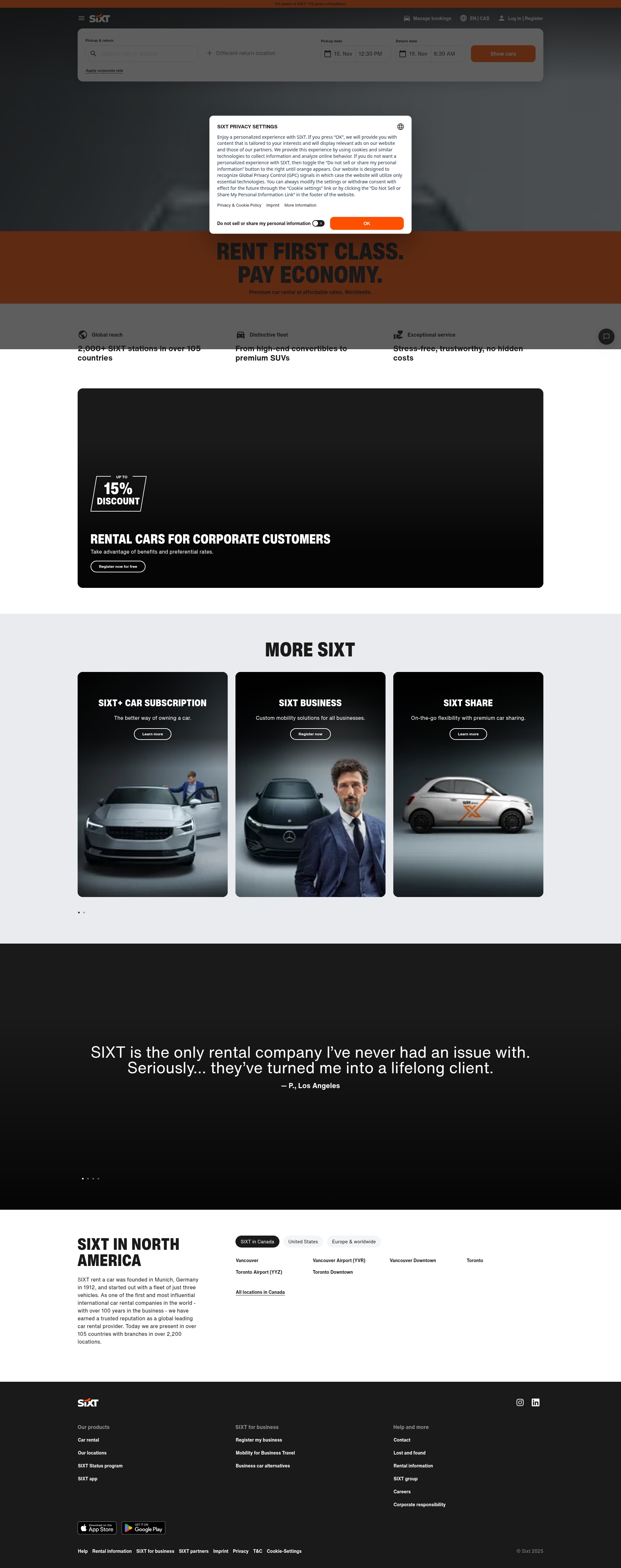 Landing Page