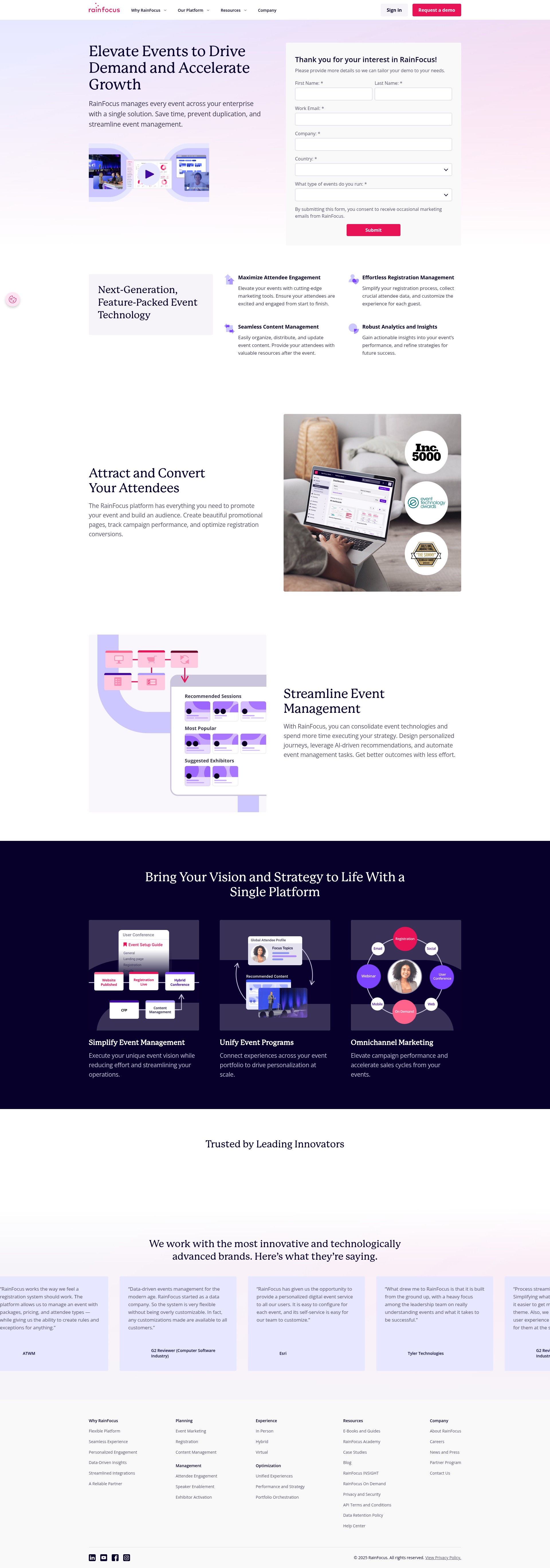 Landing Page