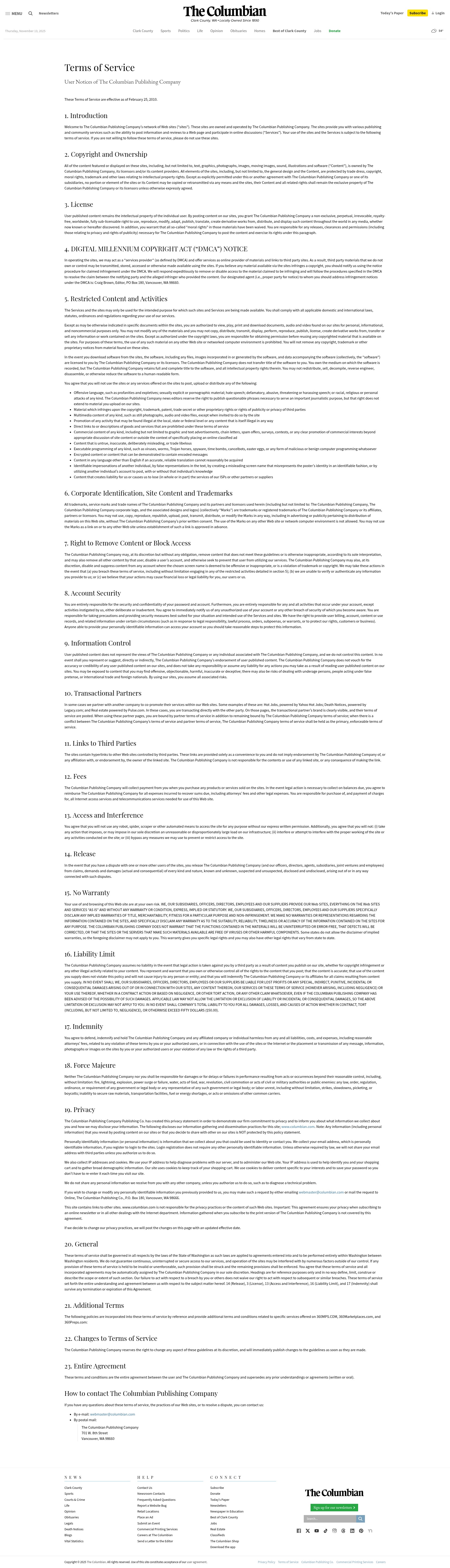 Landing Page