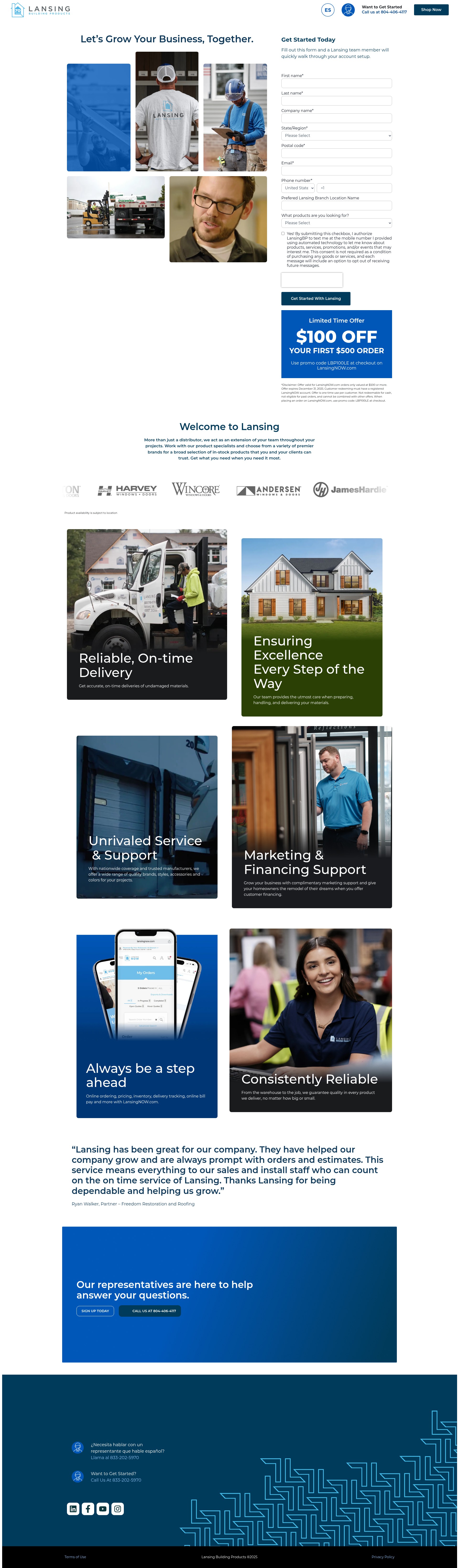 Landing Page