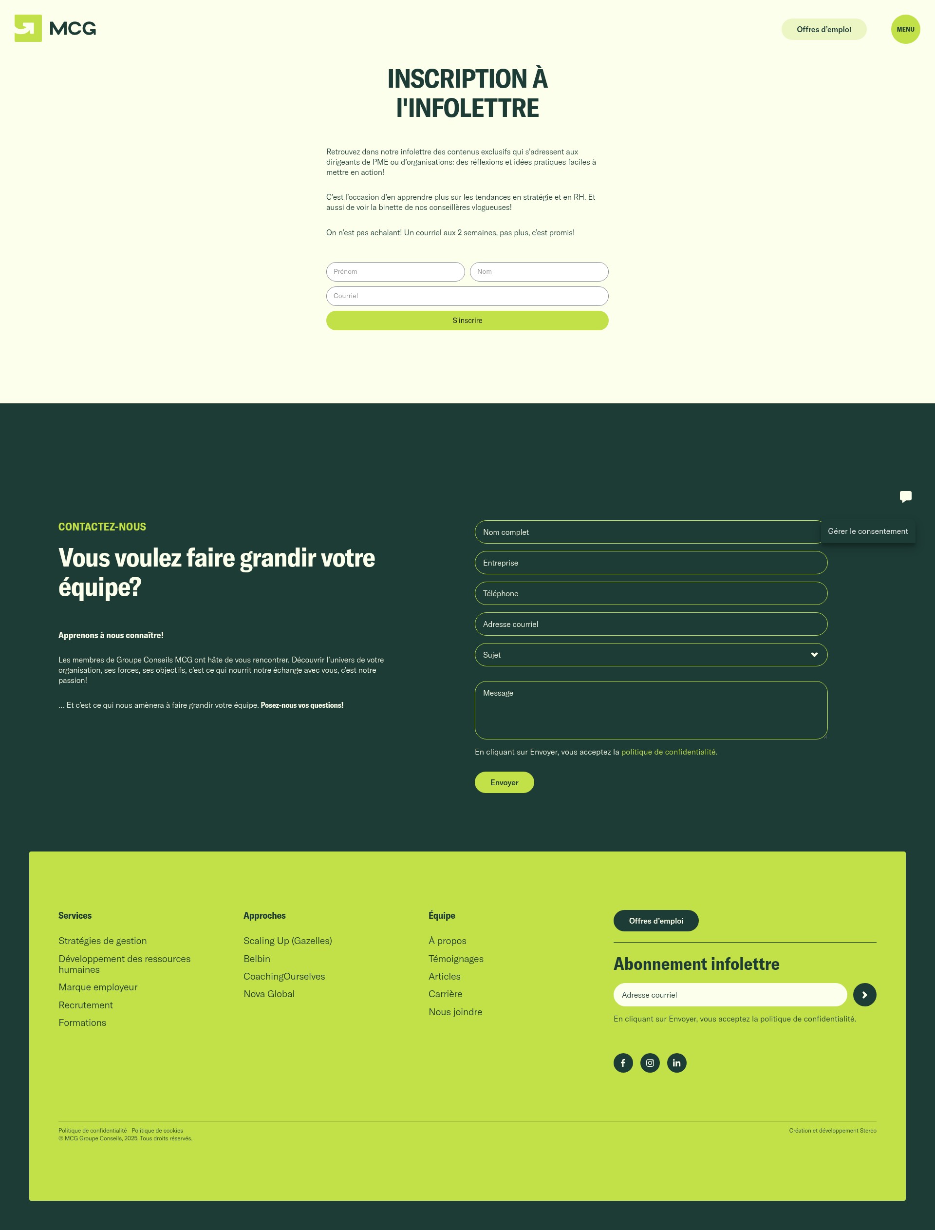 Landing Page