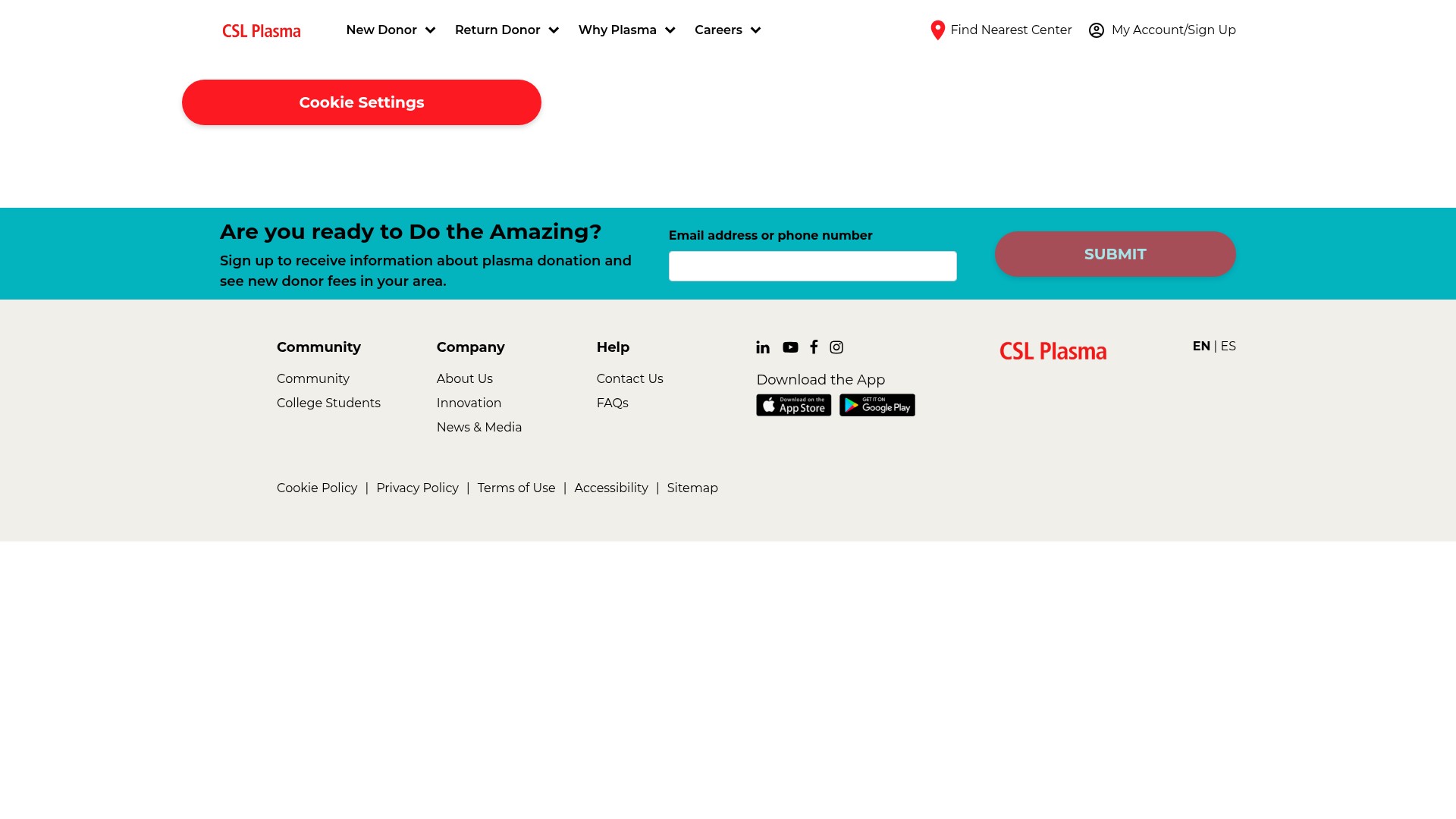 Landing Page