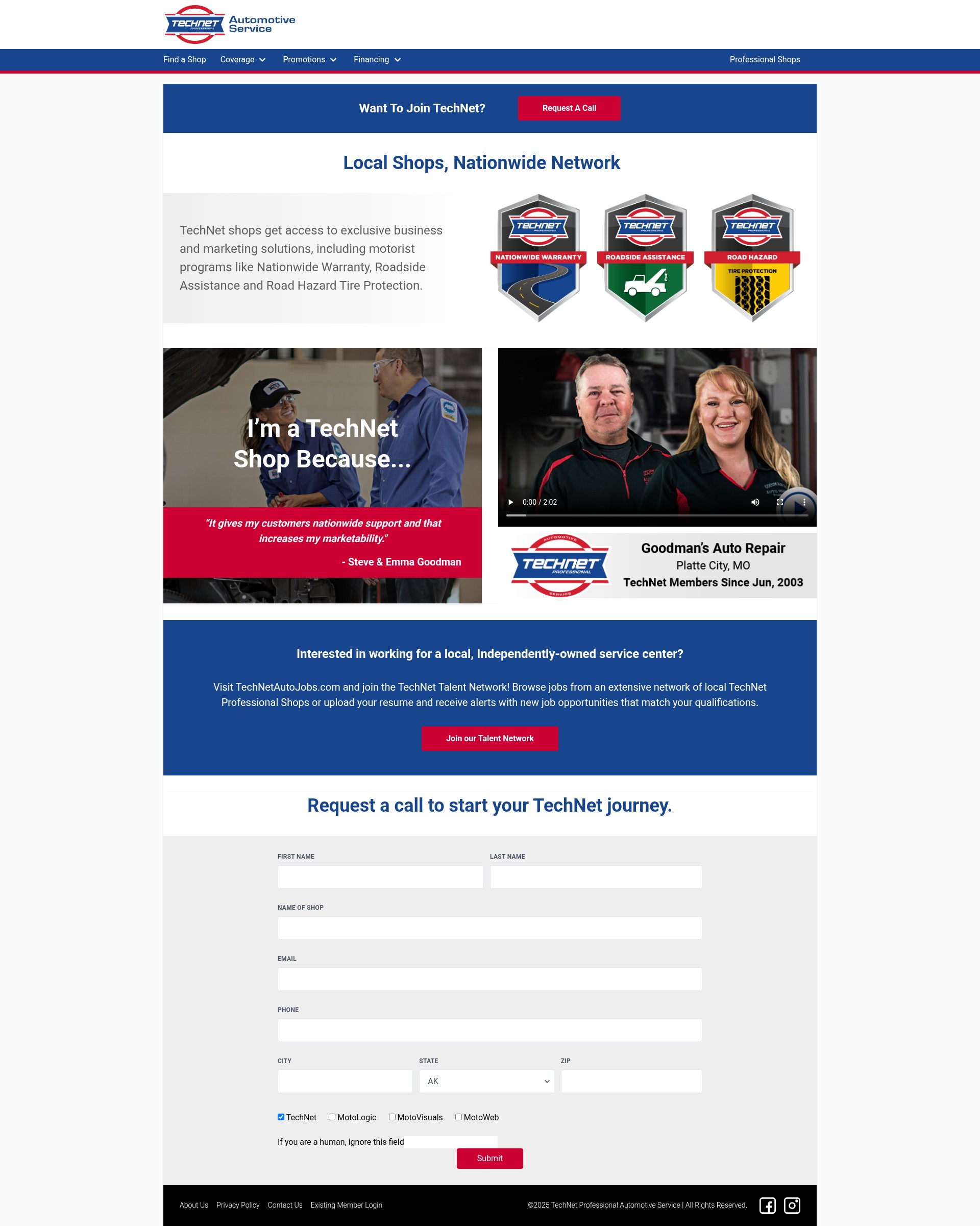 Landing Page