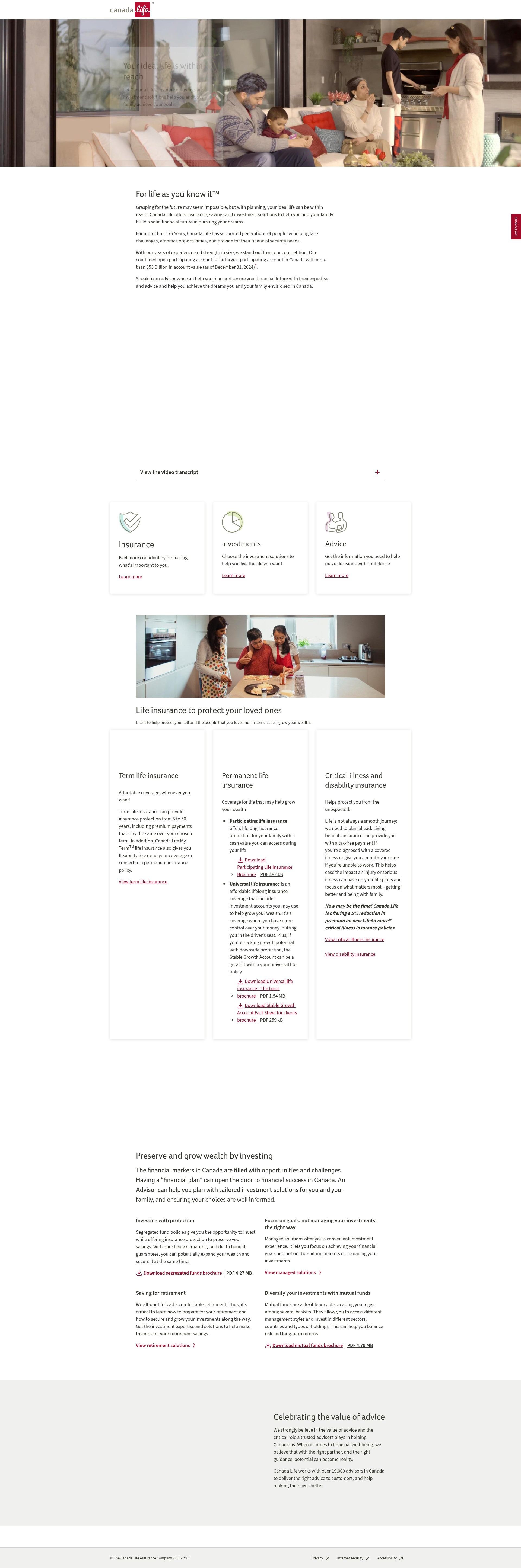 Landing Page