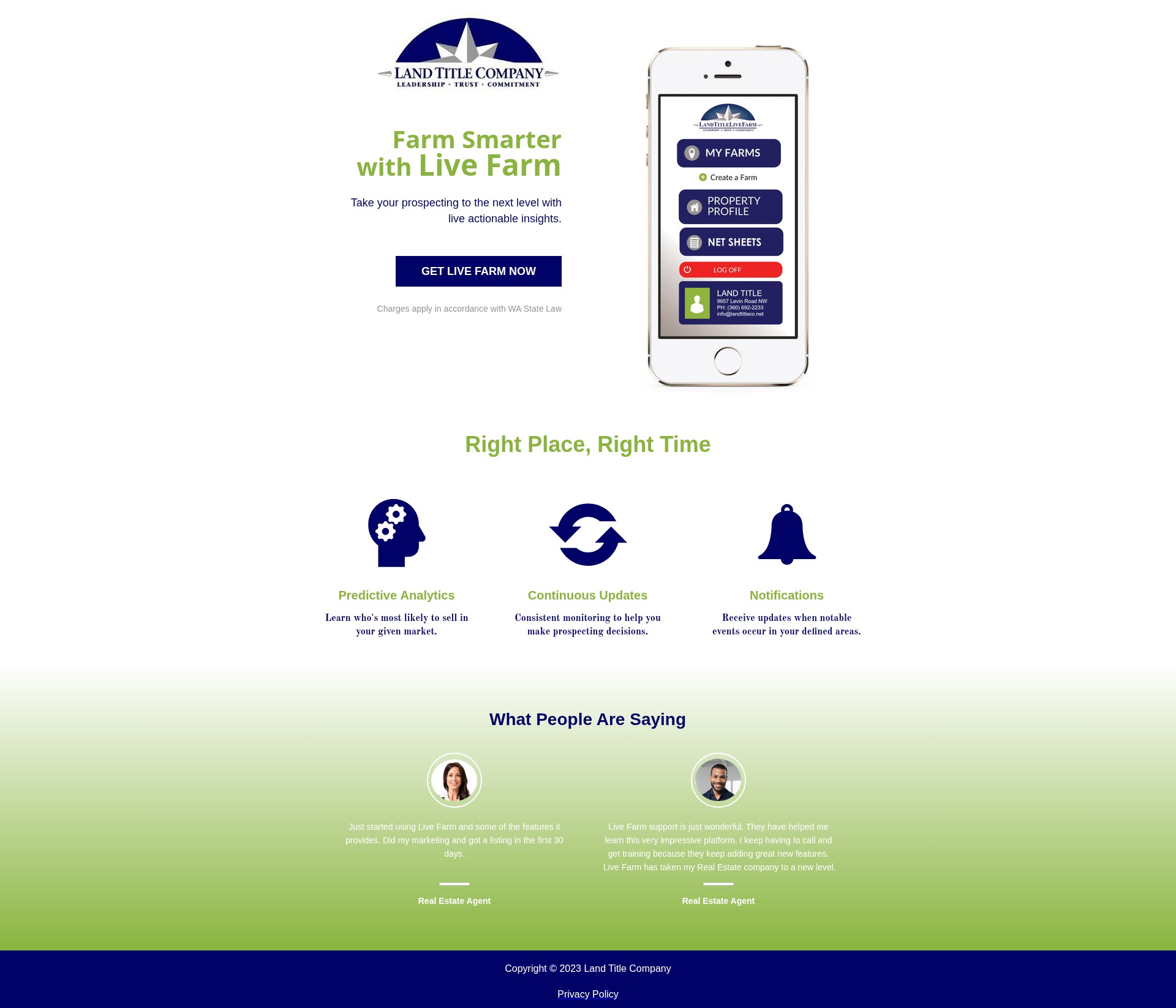 Landing Page