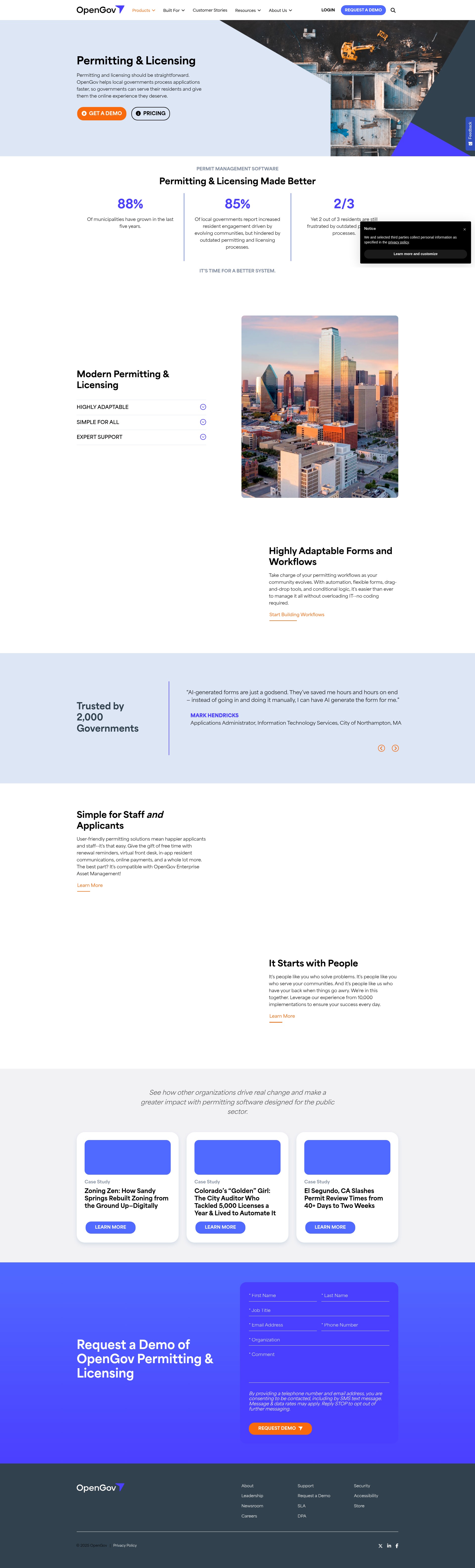 Landing Page