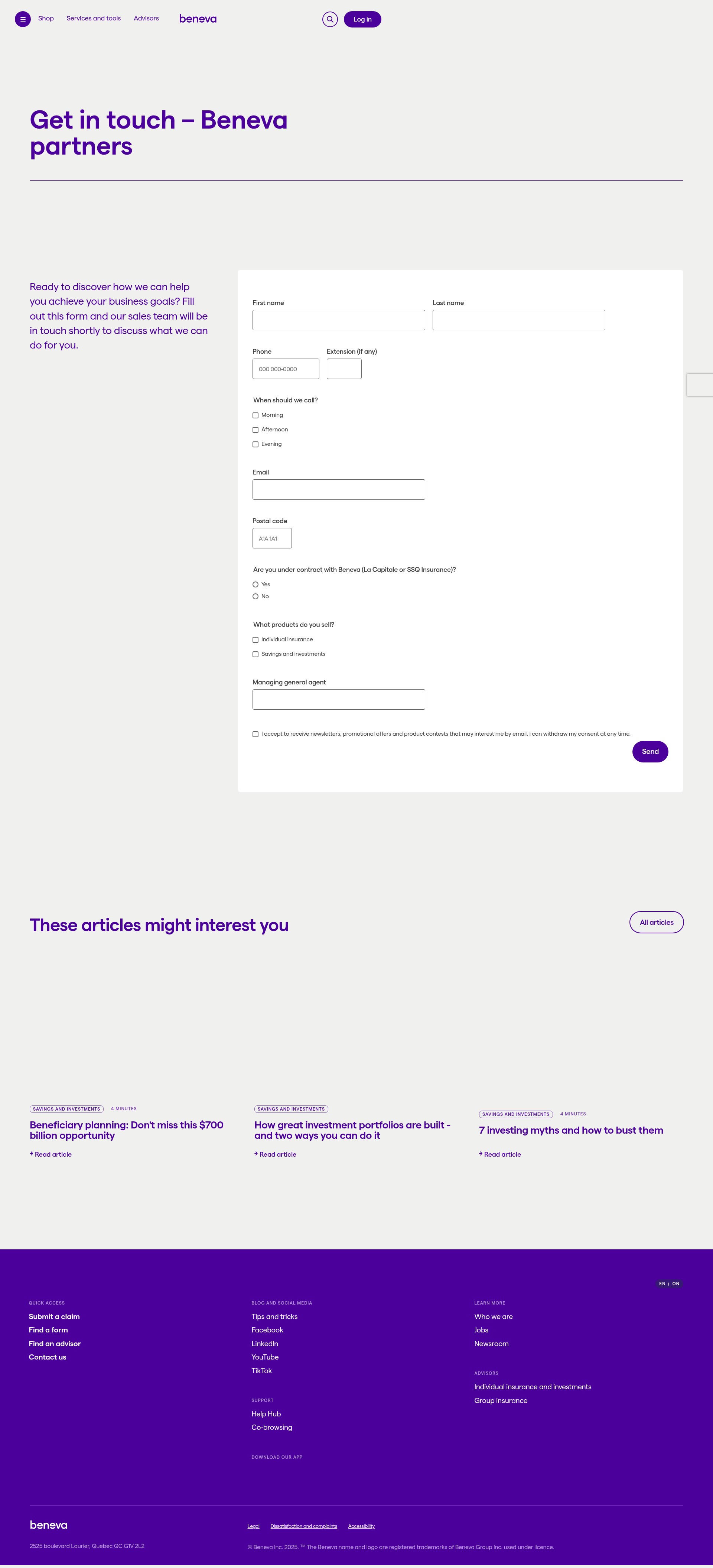 Landing Page