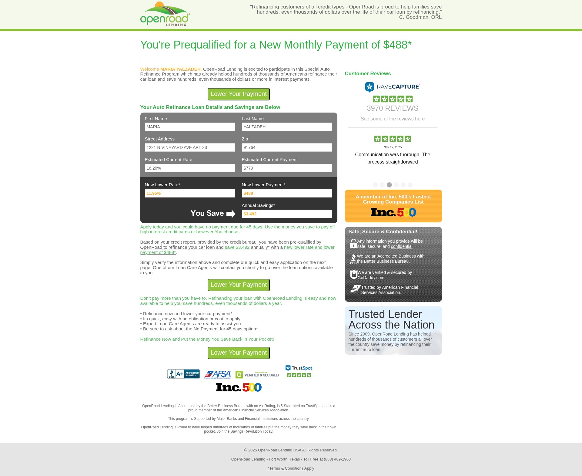 Landing Page