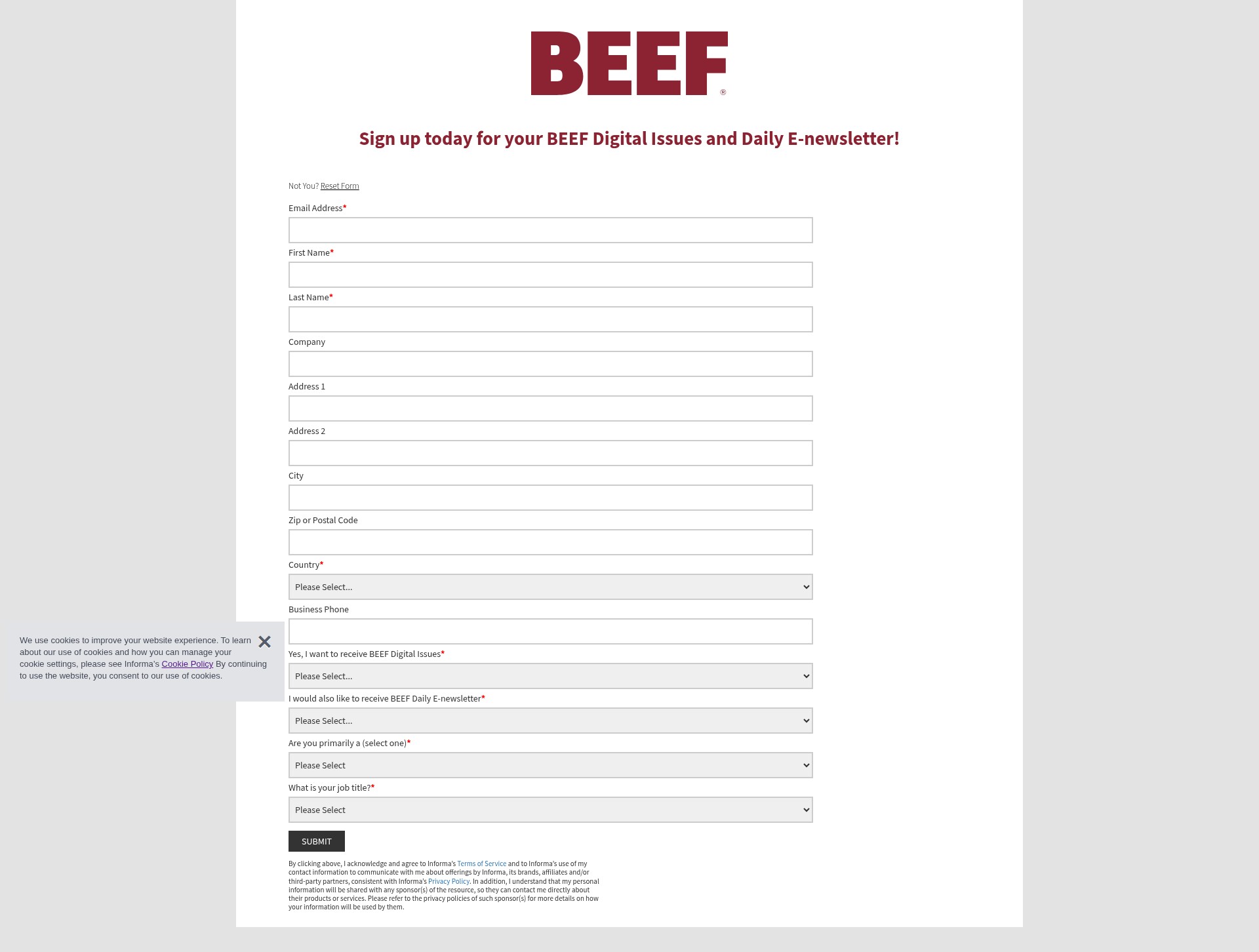 Landing Page
