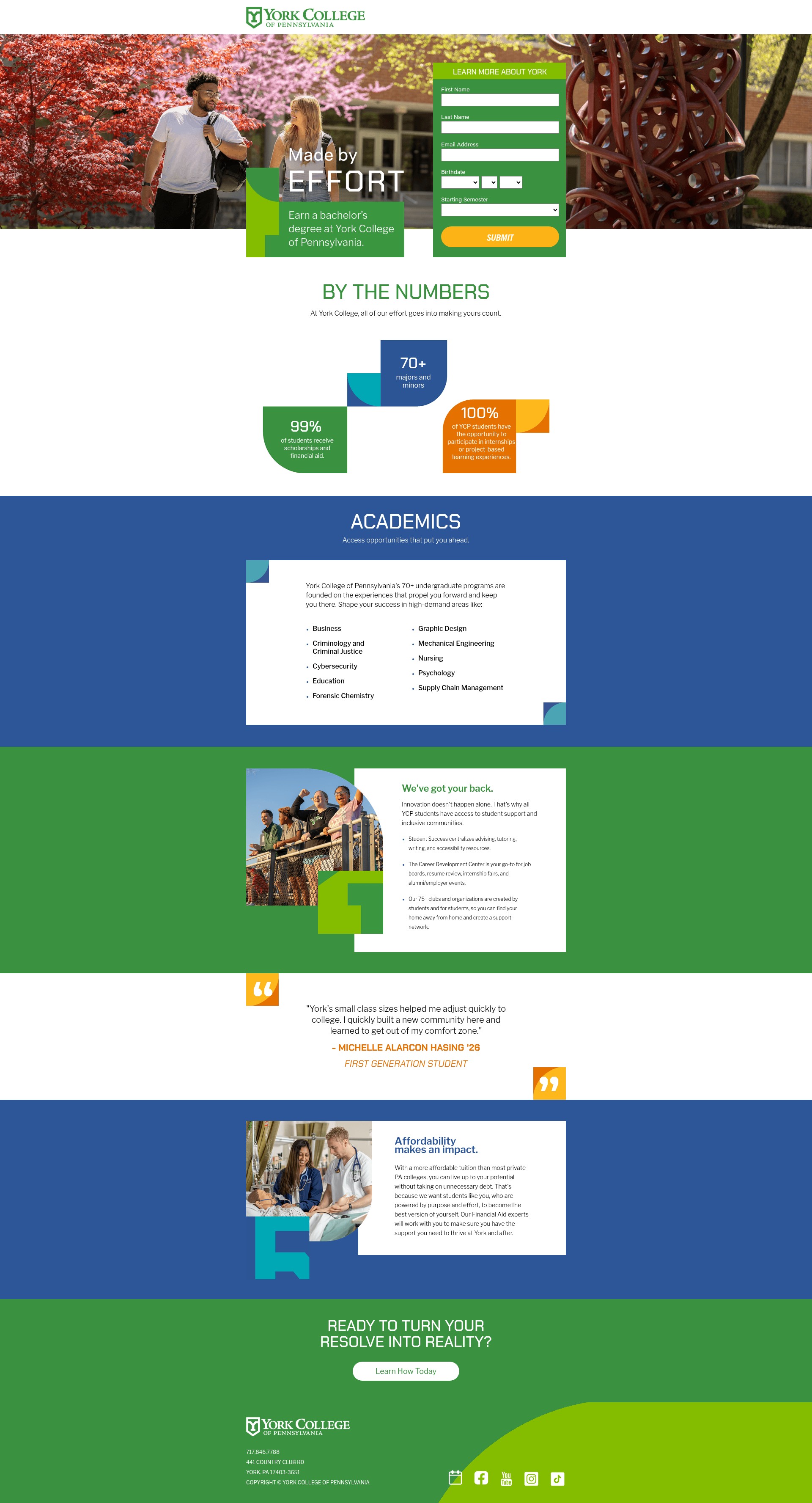 Landing Page