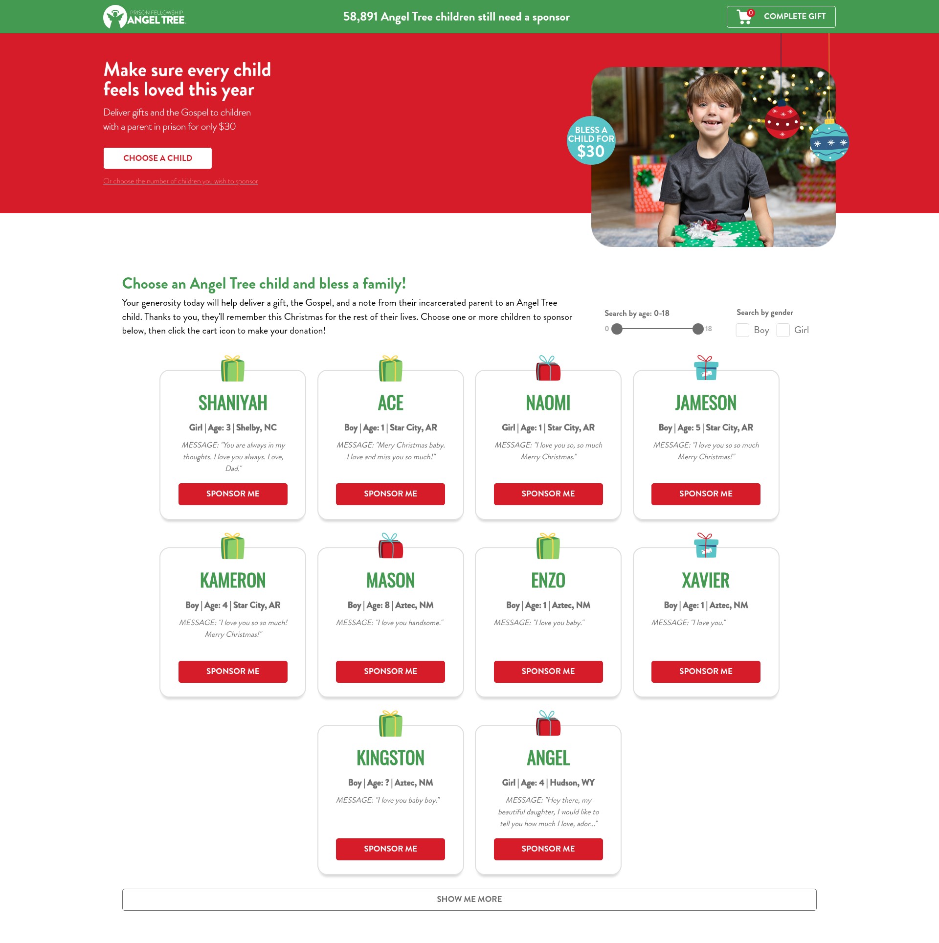 Landing Page