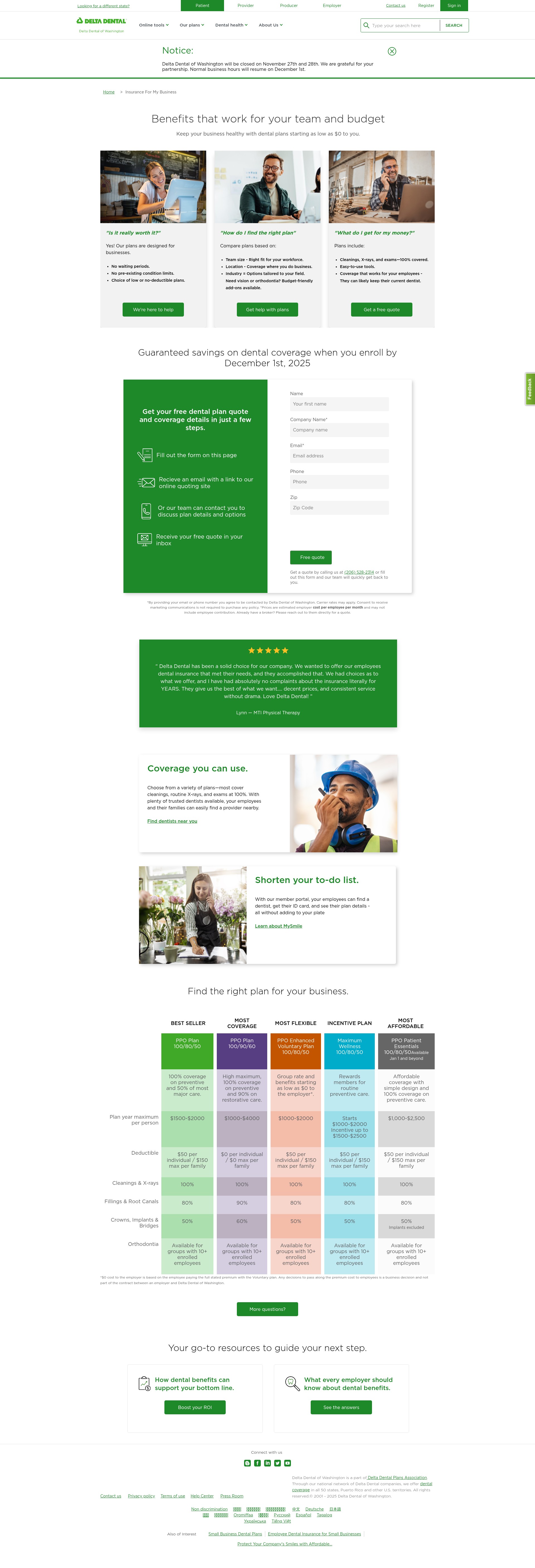 Landing Page