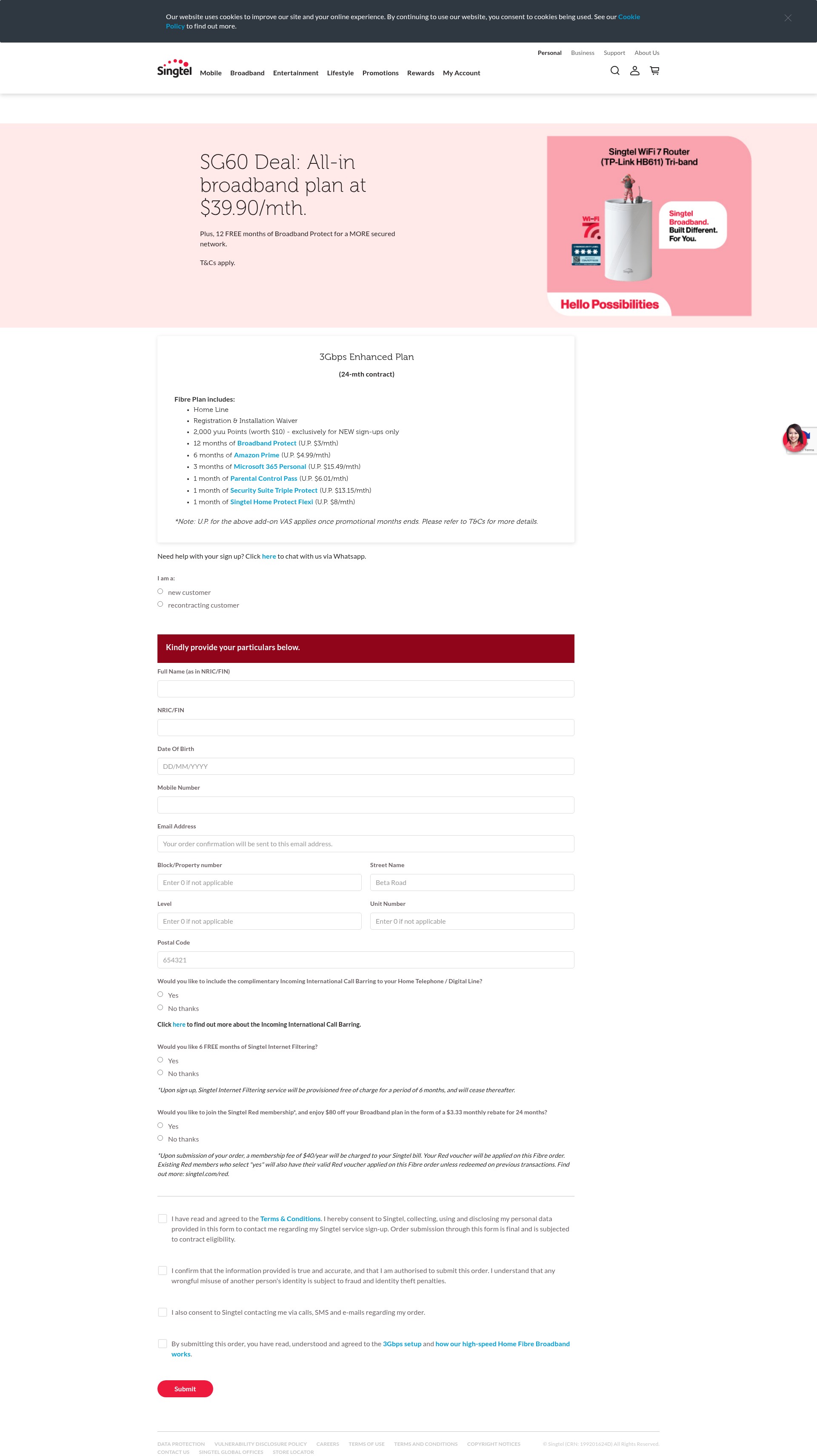 Landing Page