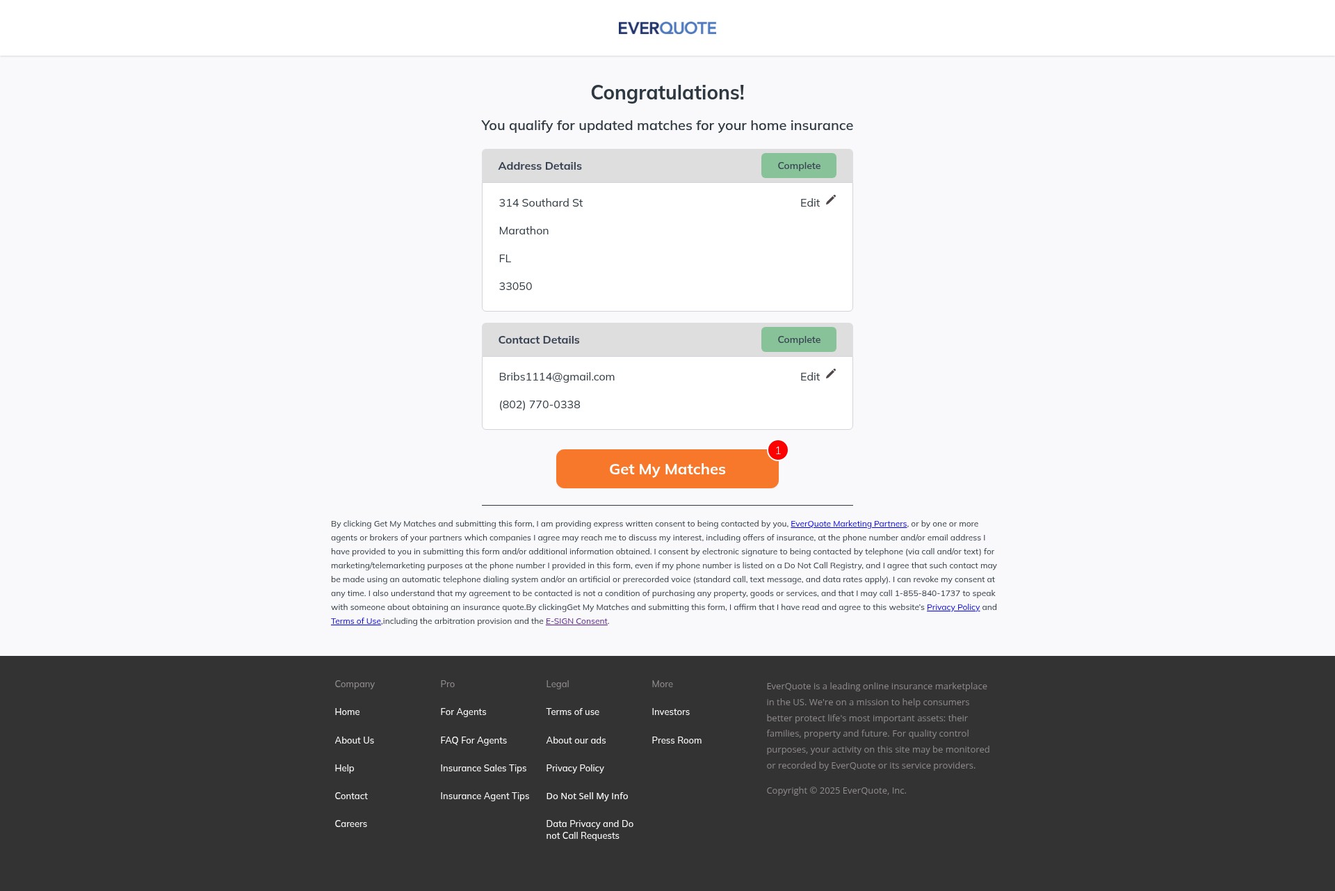 Landing Page