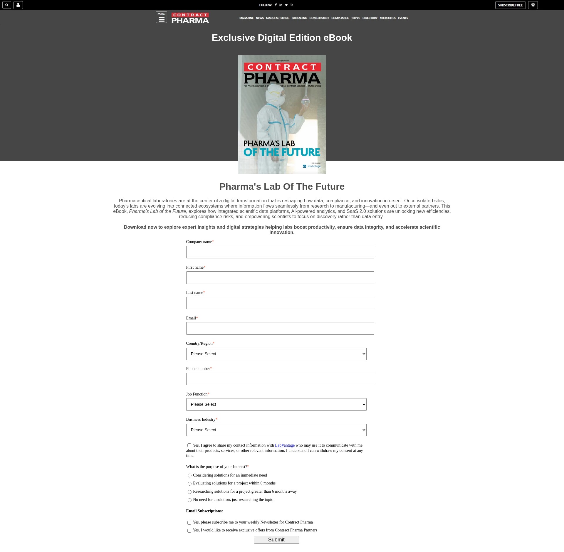 Landing Page
