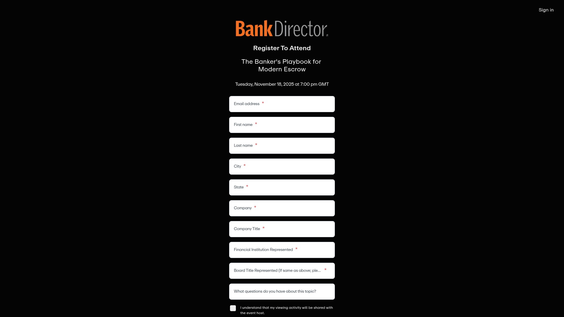 Landing Page