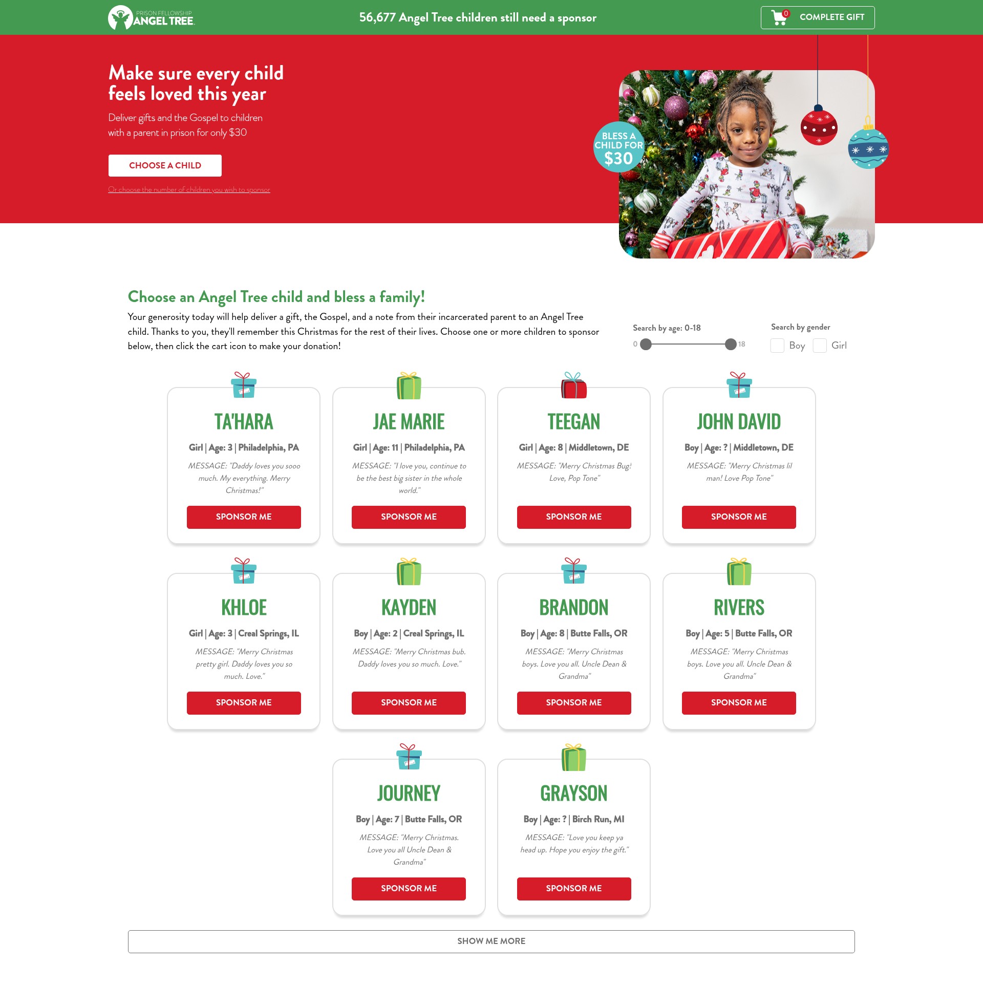 Landing Page