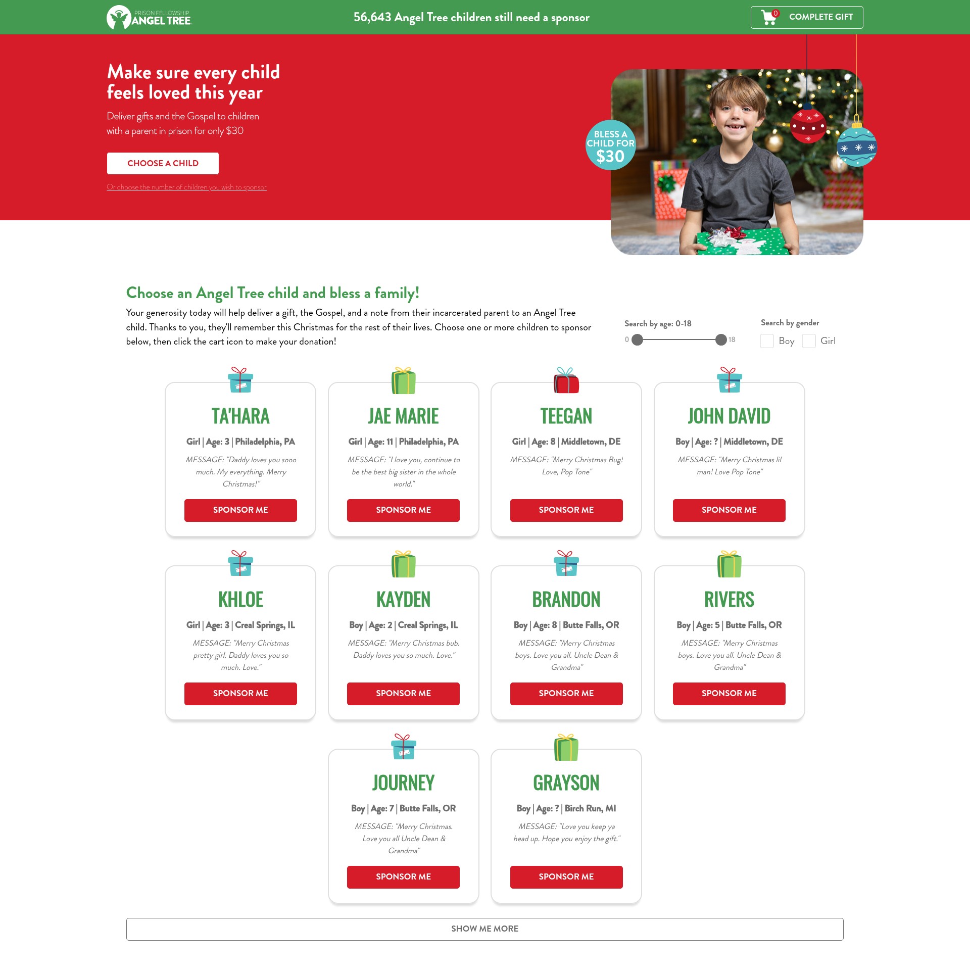 Landing Page