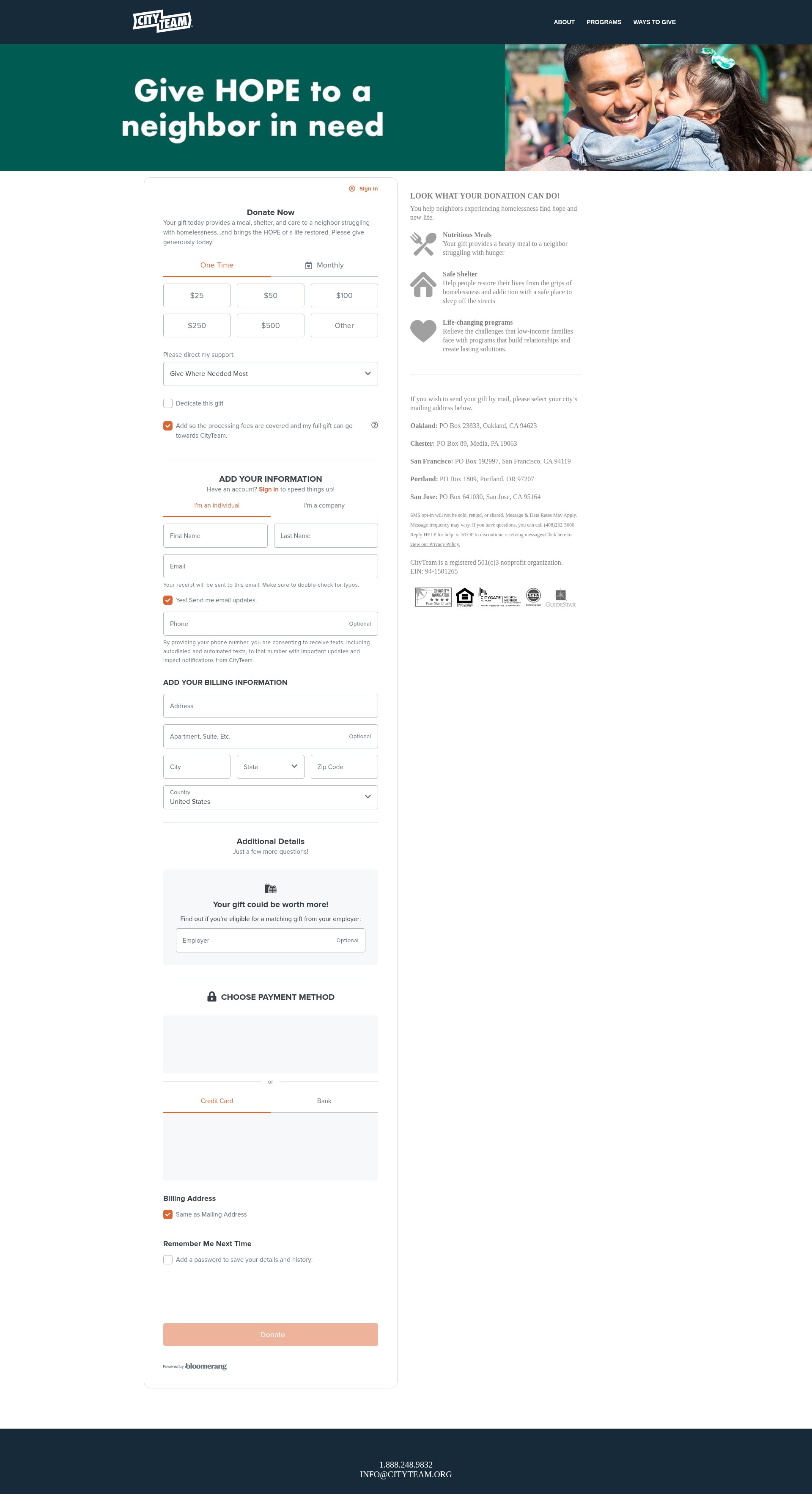 Landing Page