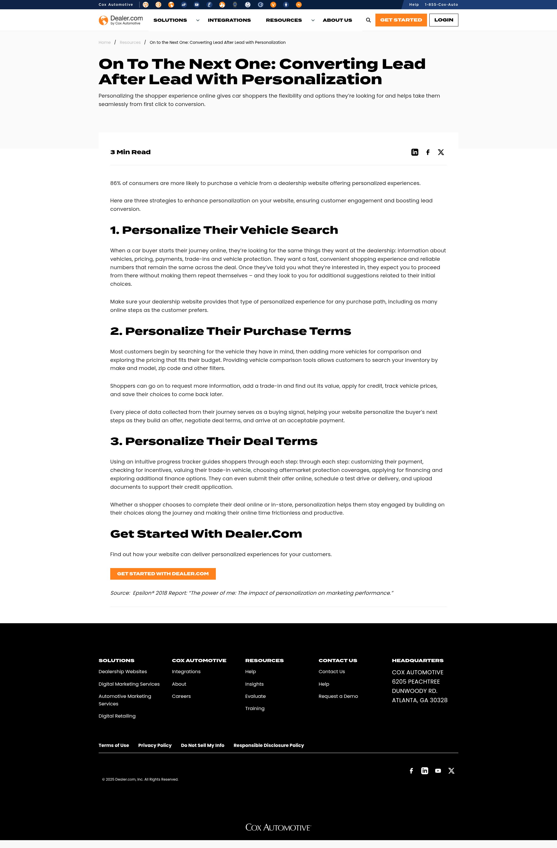 Landing Page